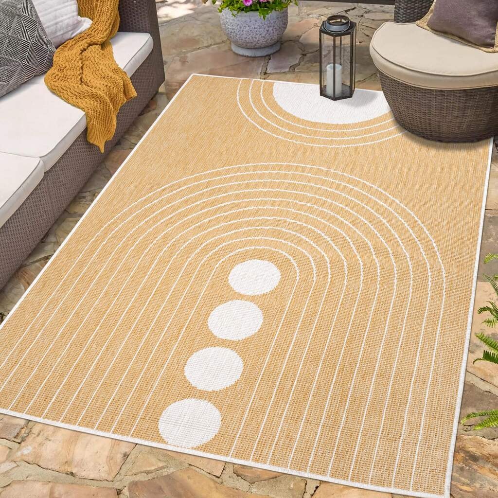 Carpet City Outdoorteppich »DUO RUG 5739«, rechteckig, Wendeteppich Wetterfest In- & Outdoor, Balkon, Terrasse, Wohnzimmer