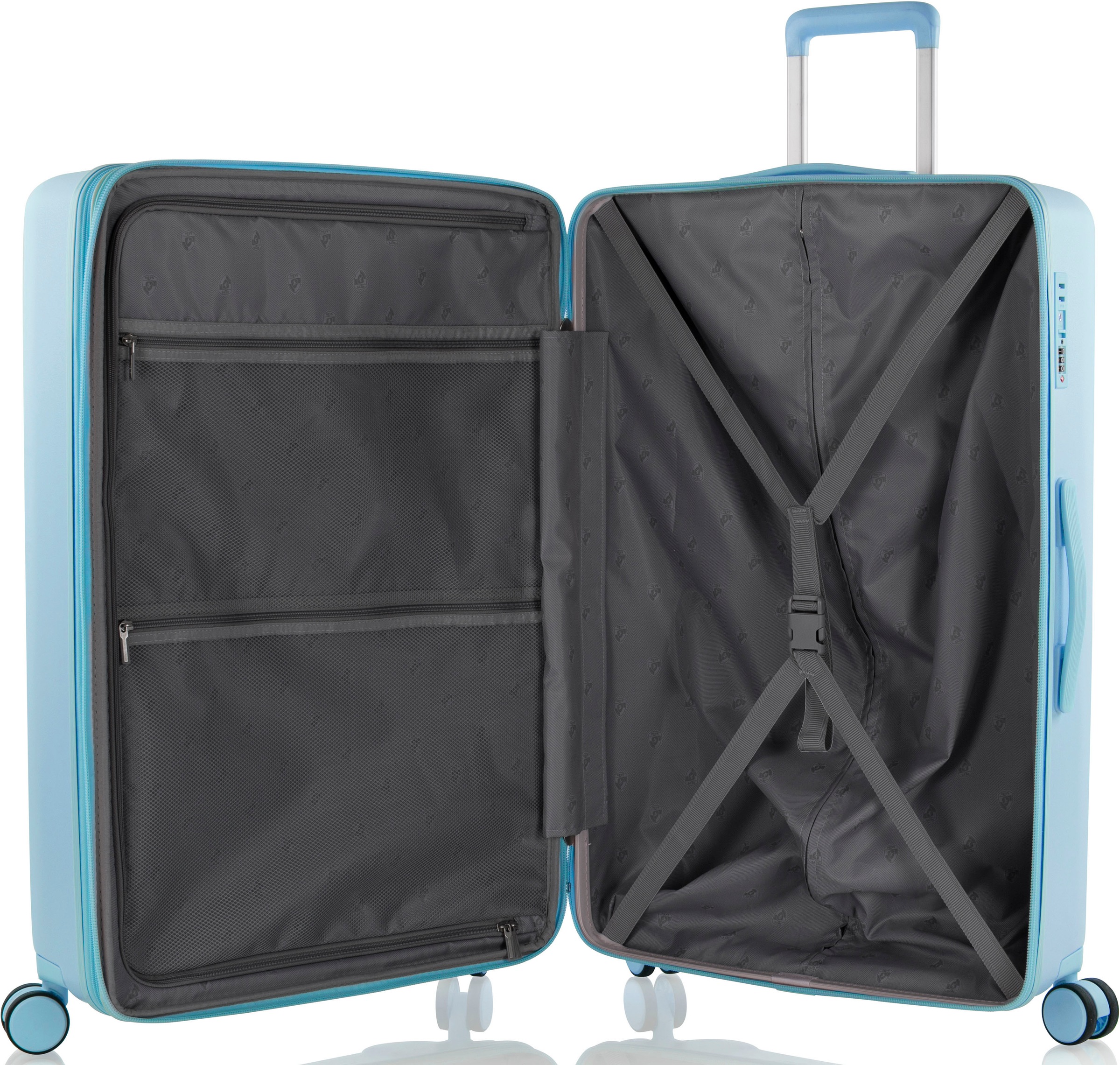 Heys Hartschalen-Trolley »Pastel, 76 cm«, 4 St. Rollen, Heys x Joachim Llambi Hartschalen-Koffer TSA Schloss