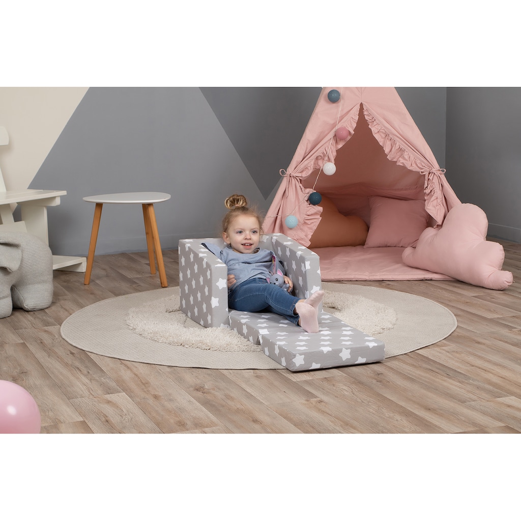 Knorrtoys® Sofa »Singlesofa Grey White Stars«