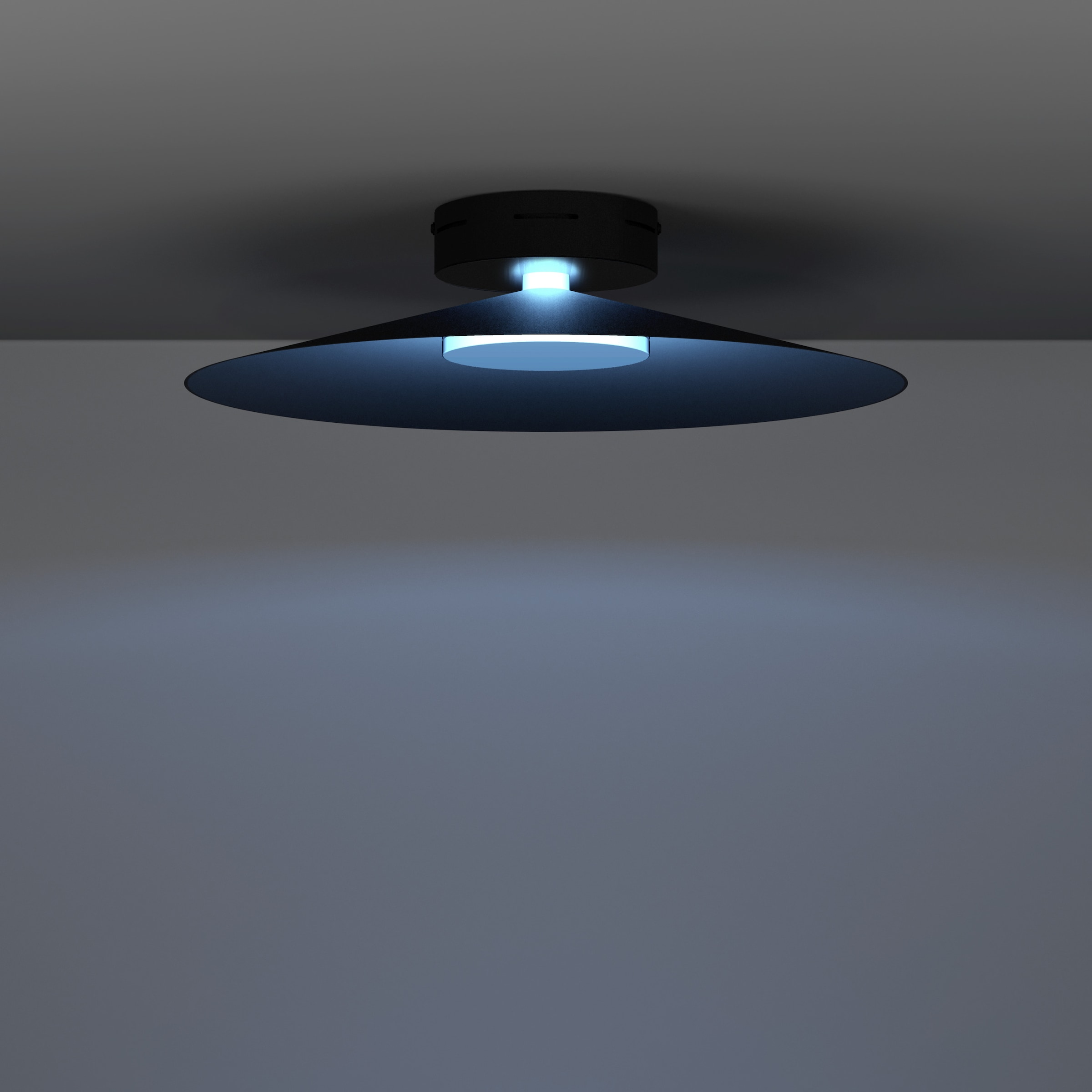 EGLO LED Deckenleuchte »CONOMAVILLA-Z Deckenlampe - Stahl - LED - 15,5W - IP20« LED-Modul 1 Stk. Kaltweiß | Neutralweiß | RGB | Warmweiß Wohzimmerlampe, Esszimmerlampe, Flur, Schlafzimmer, H11 x Ø45 cm