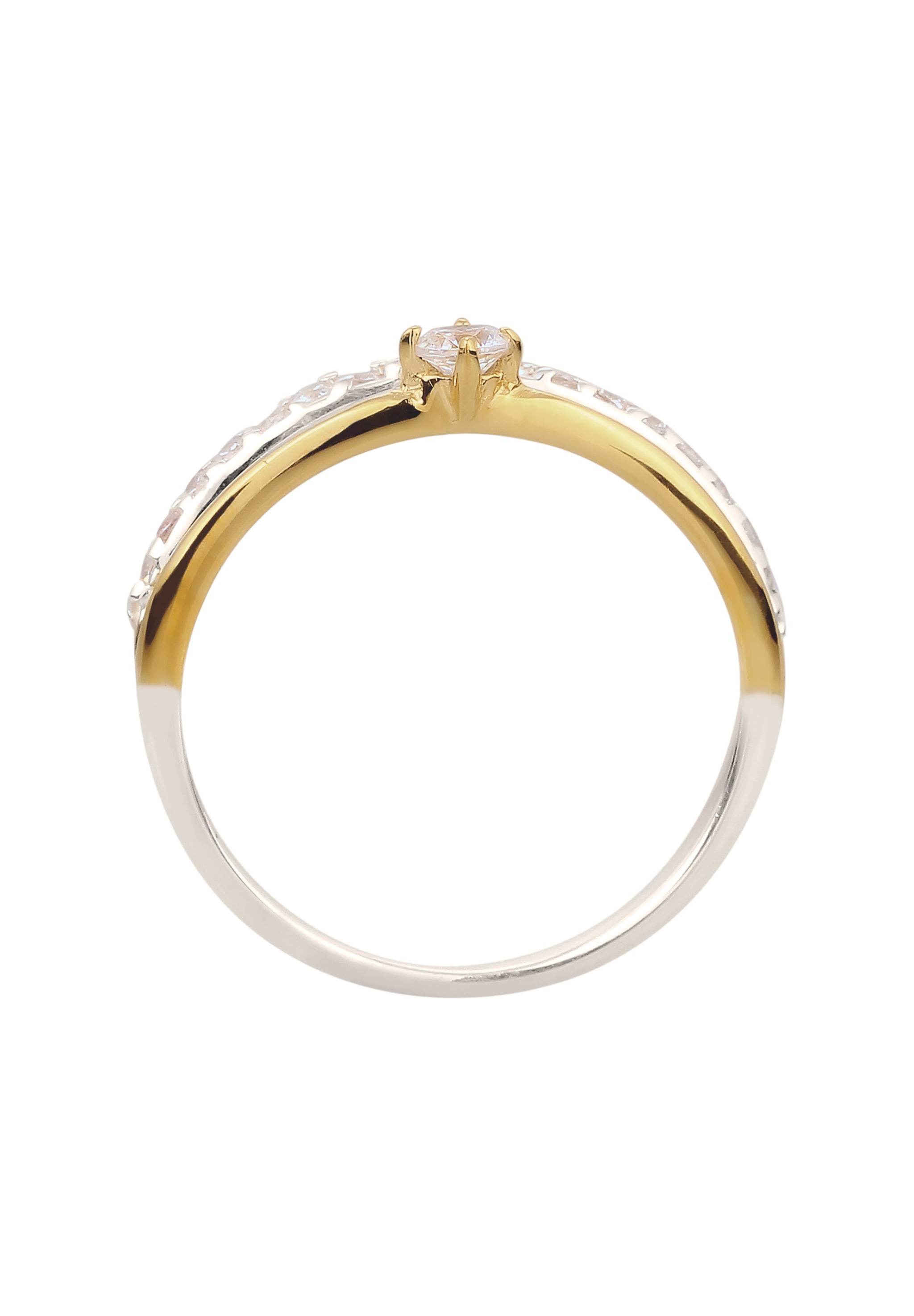 Elli Silberring »Ring Zirkonia Solitär Verlobung 925 Silber«
