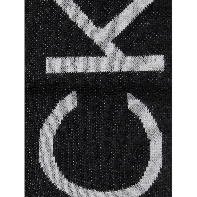 Calvin Klein Strickschal »LOGO REVERSO TONAL SCARF 40X180«, mit großem  Logoschriftzug bei ♕