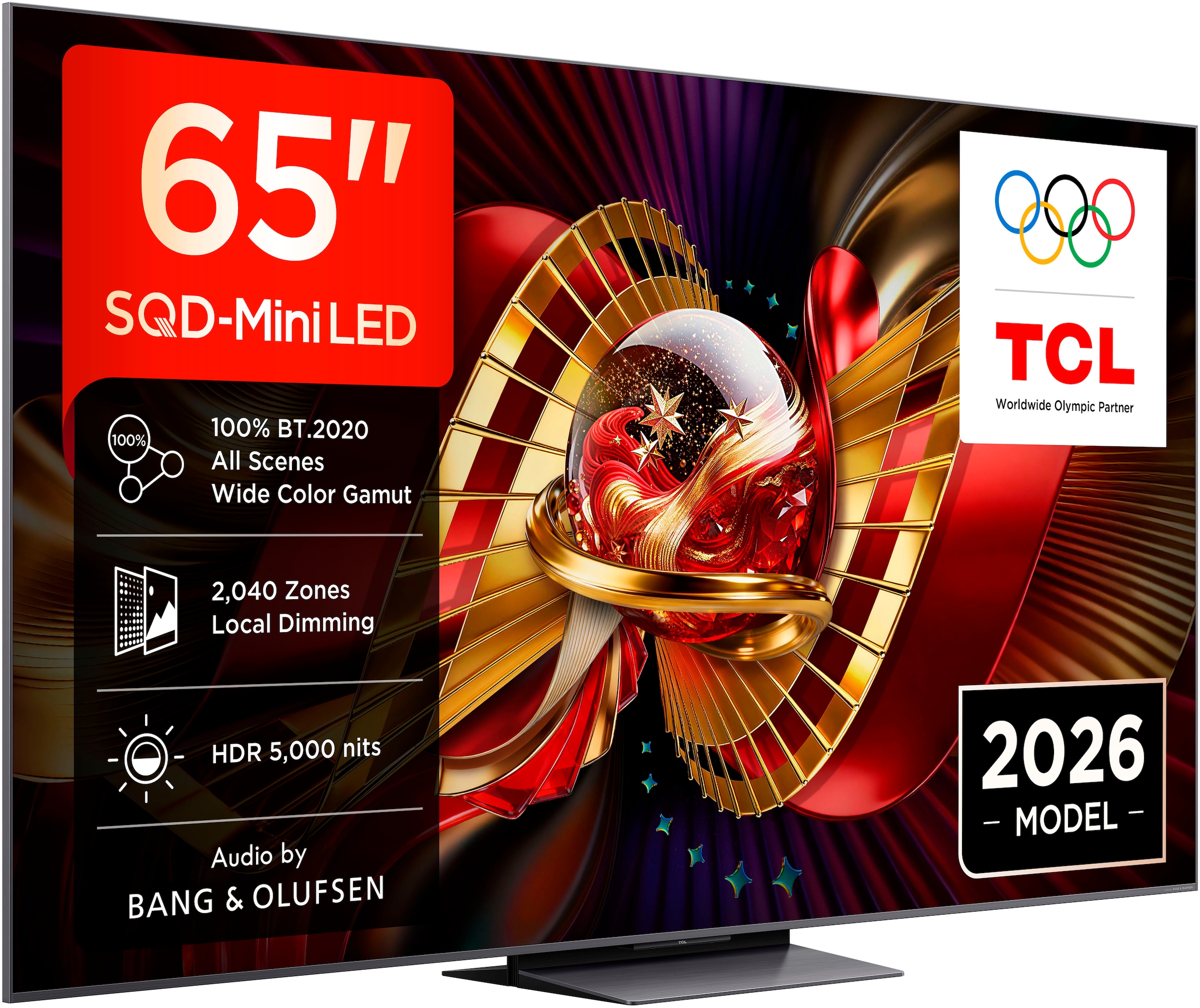 TCL Mini-LED-Fernseher »65C8LX1« 164 cm/65 ″ SQD-Mini LED, HDR 6000 Nits, 100%BT.2020, 144Hz, AiPQ Pro,Dolby Vision