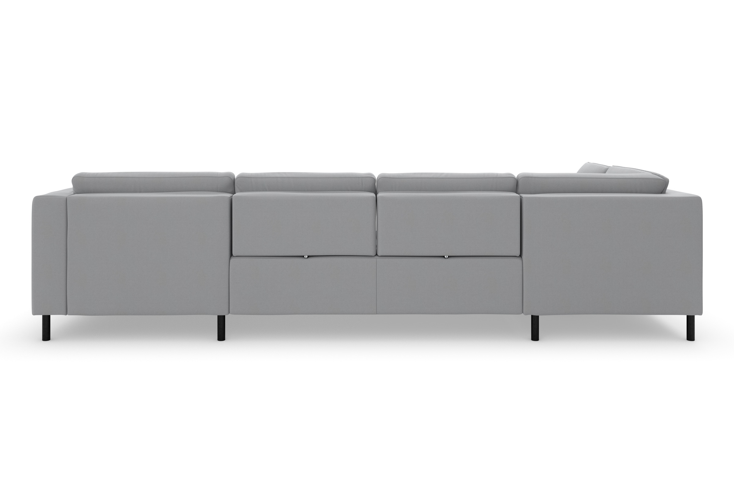 sit&more Wohnlandschaft »Olsen U-Form«, inklusive Sitztiefenverstellung, wahlweise mit Bettfunktion, 15cm hoch