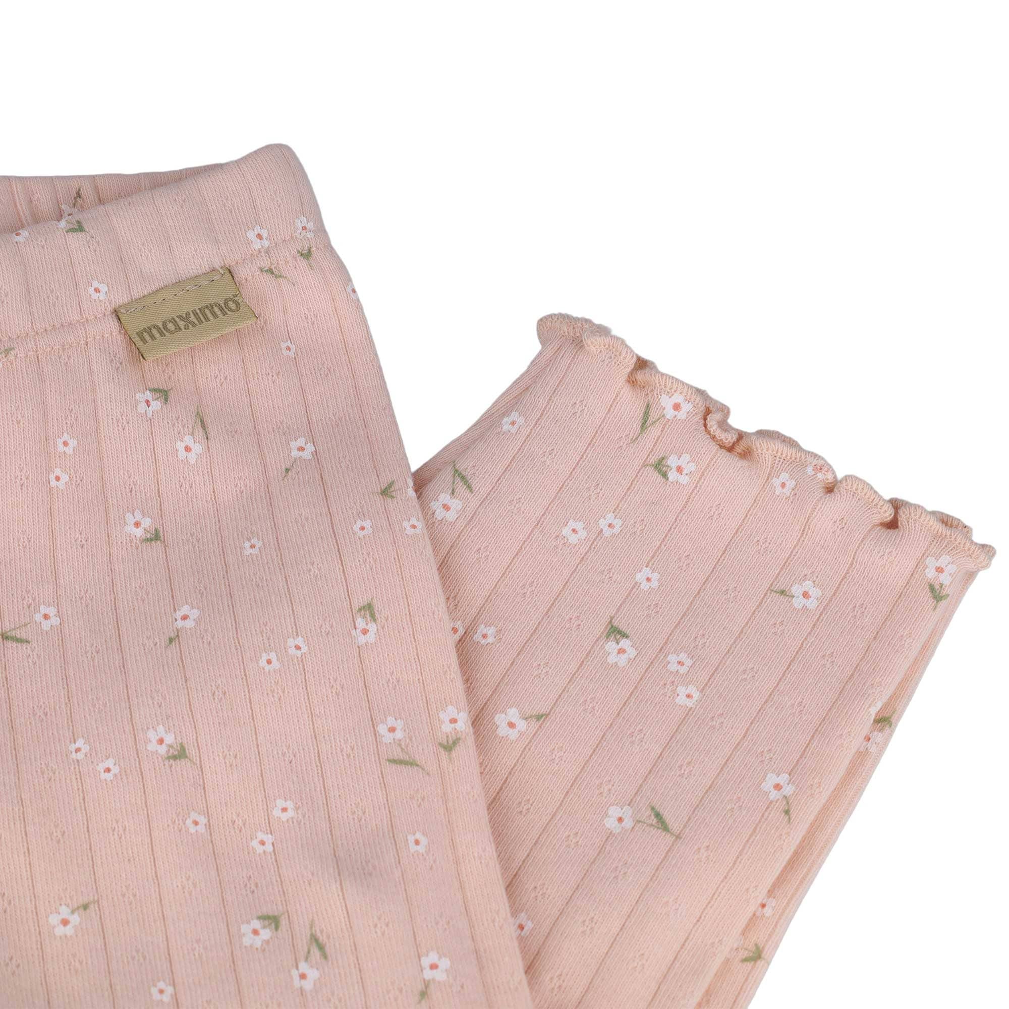 MAXIMO Leggings  Blassrosa, Blumen-Alloverprint, Jersey, Baby-Girl