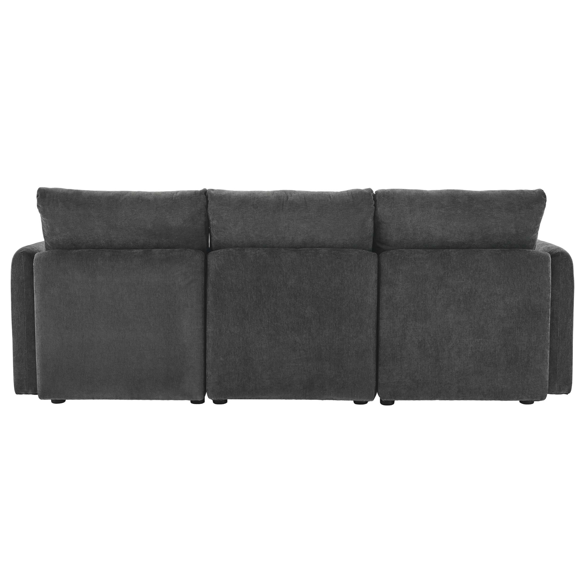 Dorel Home 3-Sitzer »STILHUS Modularsofa mit Stauraum, Breite 220 cm, Chenille-Bezug« als Modul oder separat verwendbar - individuell kombinierbar