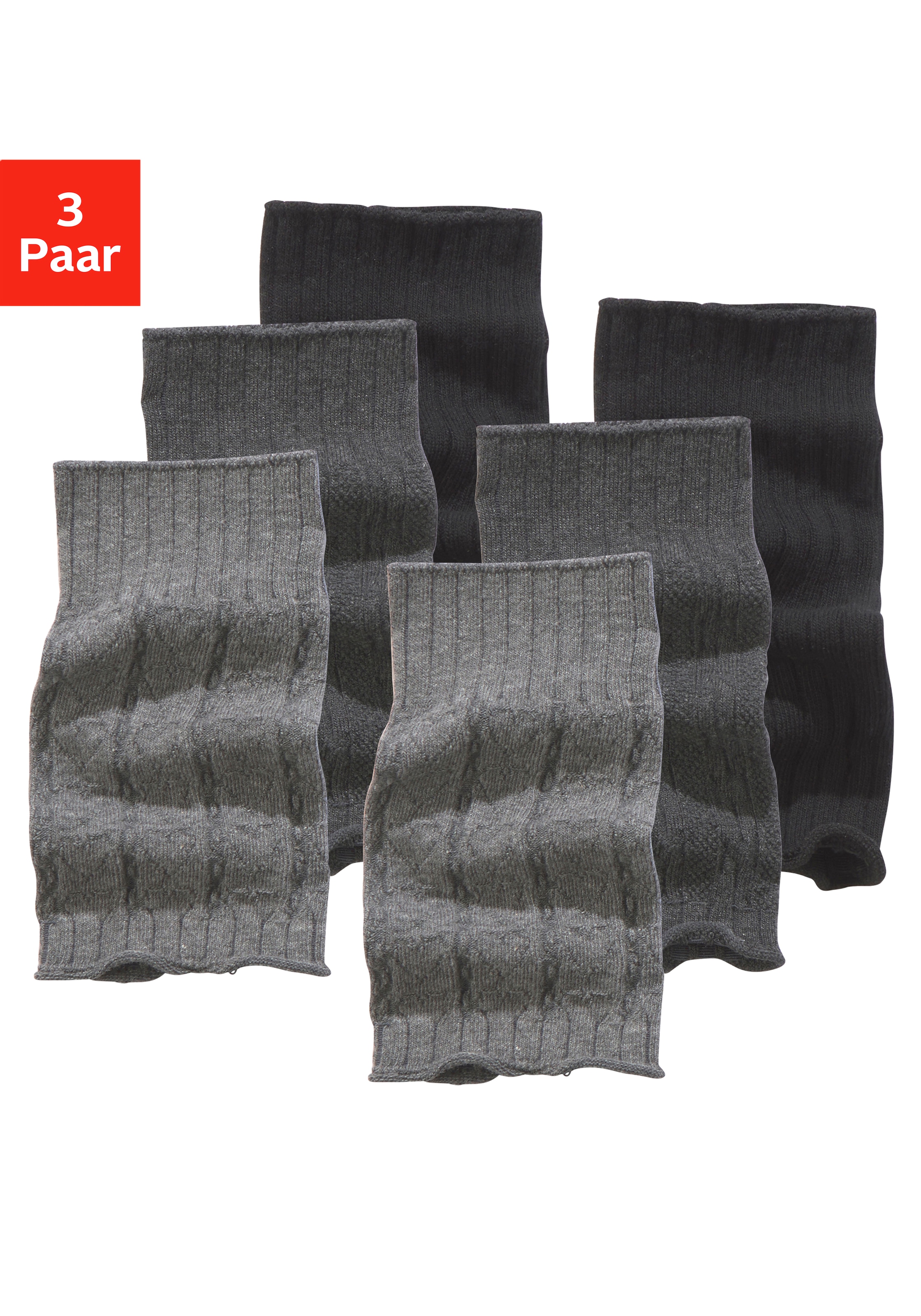 Lavana Stulpensocken Packung, 3 Stk. tlg. für Stiefel und Boots
