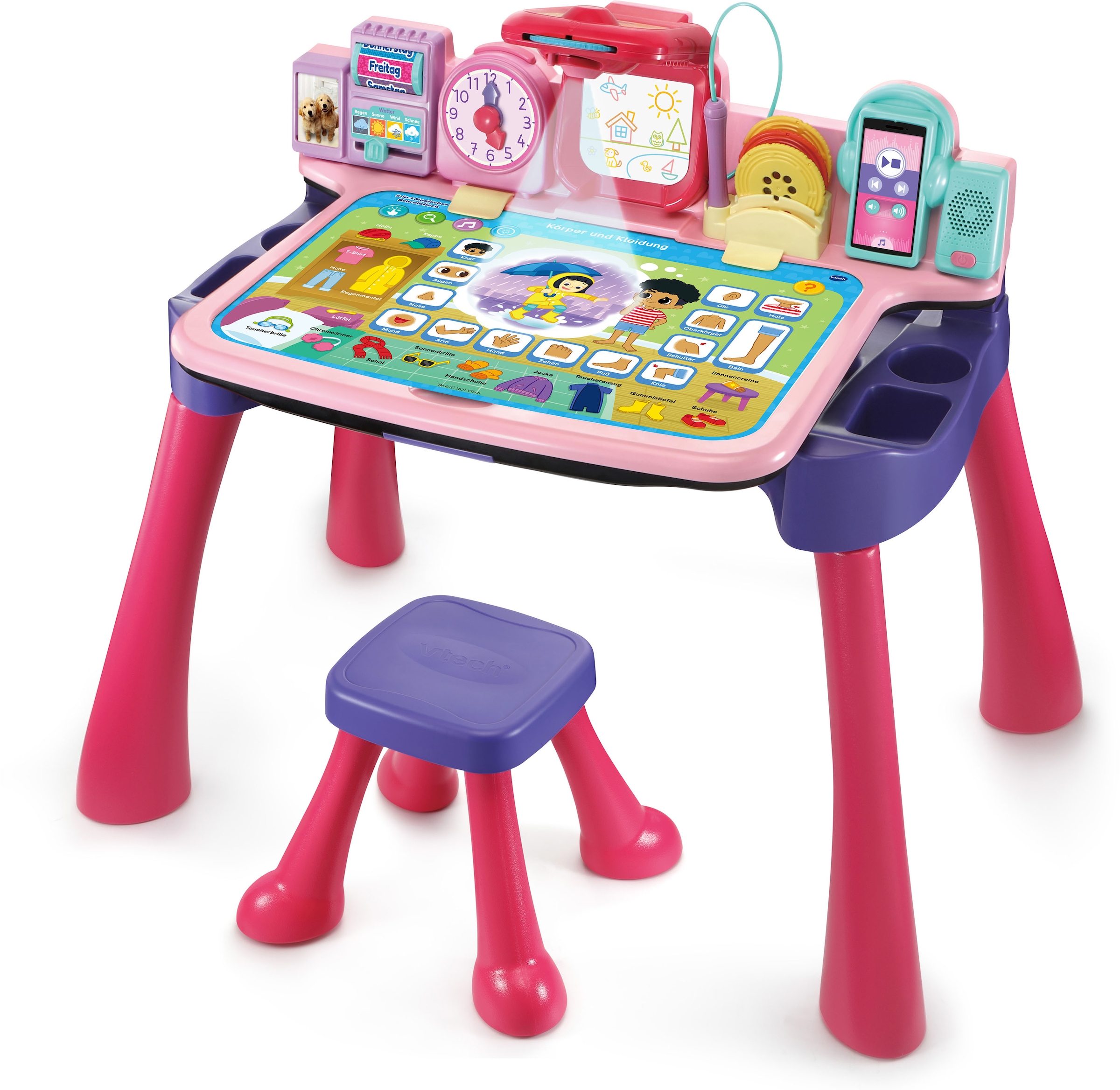 Vtech® Spieltisch »Ready Set School, 5in1 Magischer Schreibtisch, pink«