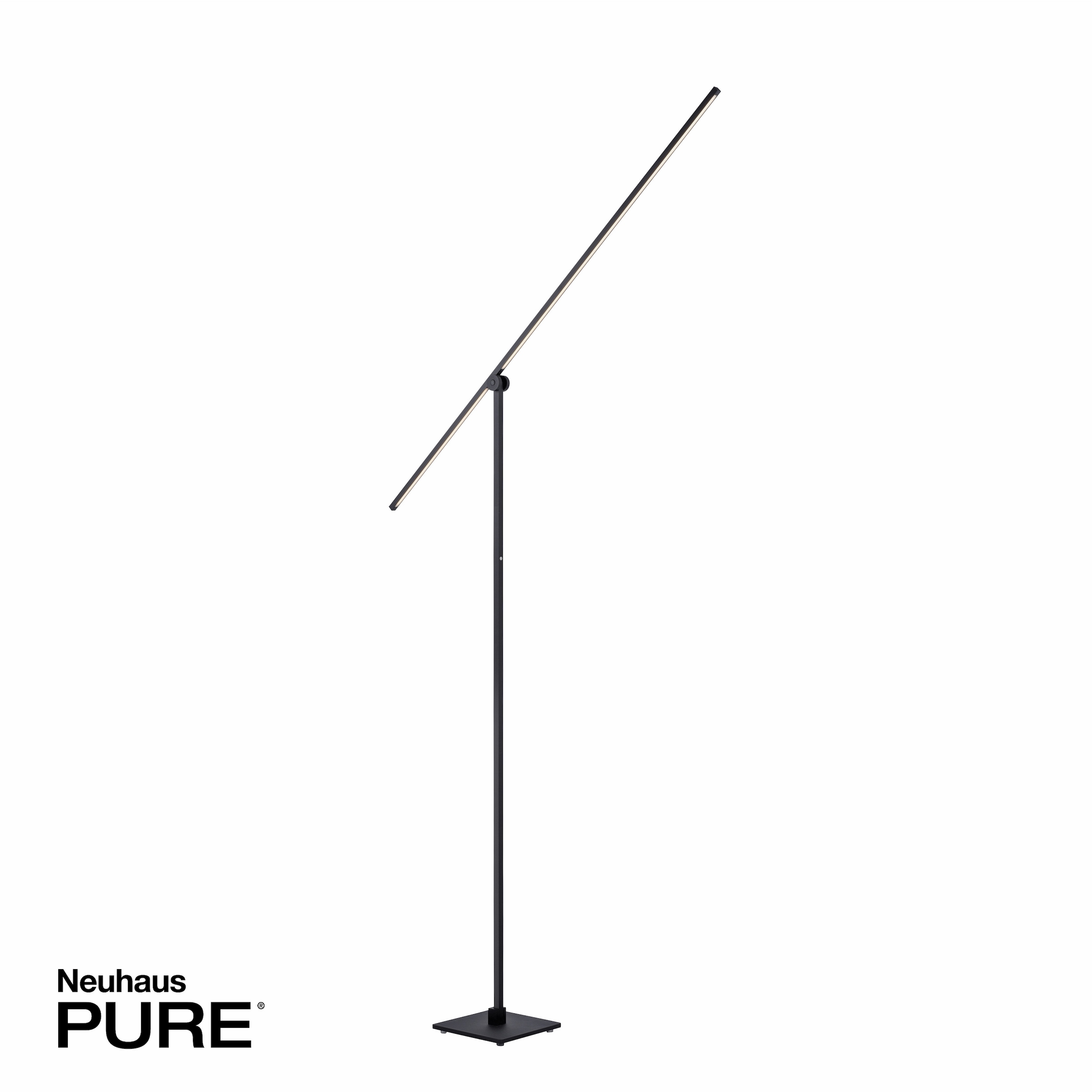 Neuhaus PURE LED Stehlampe »PURE Grafo« LED-Board 1 Stk. Warmweiß 3-Stufen Touchdimmer (20%-50%-100%), Lesearm schwenkbar