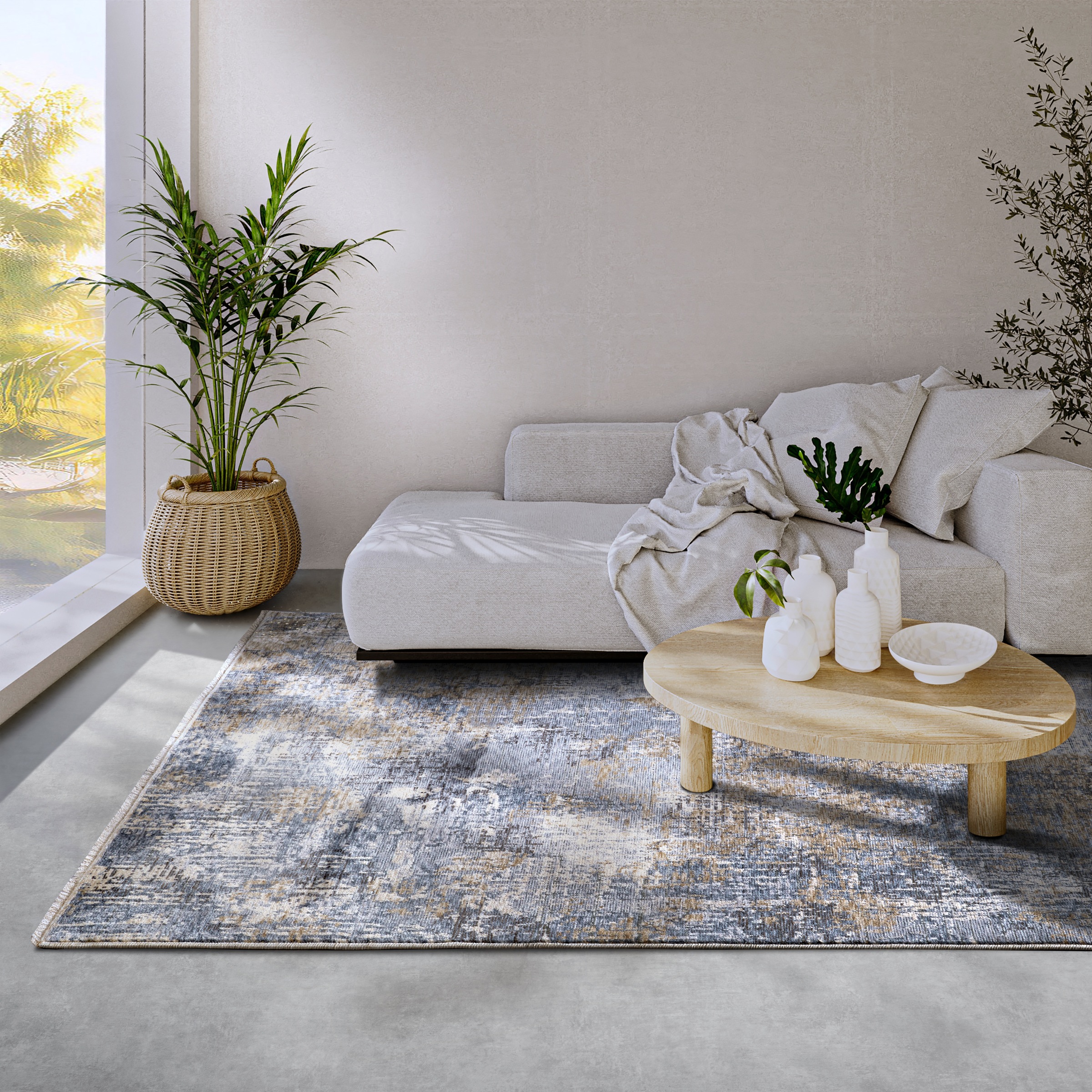 Villeroy & Boch Teppich »Joseph«, rechteckig, 7 mm Höhe, Vintage, Fransen, Wohnzimmer, Schlafzimmer, Modern, Kurzflor, Flur
