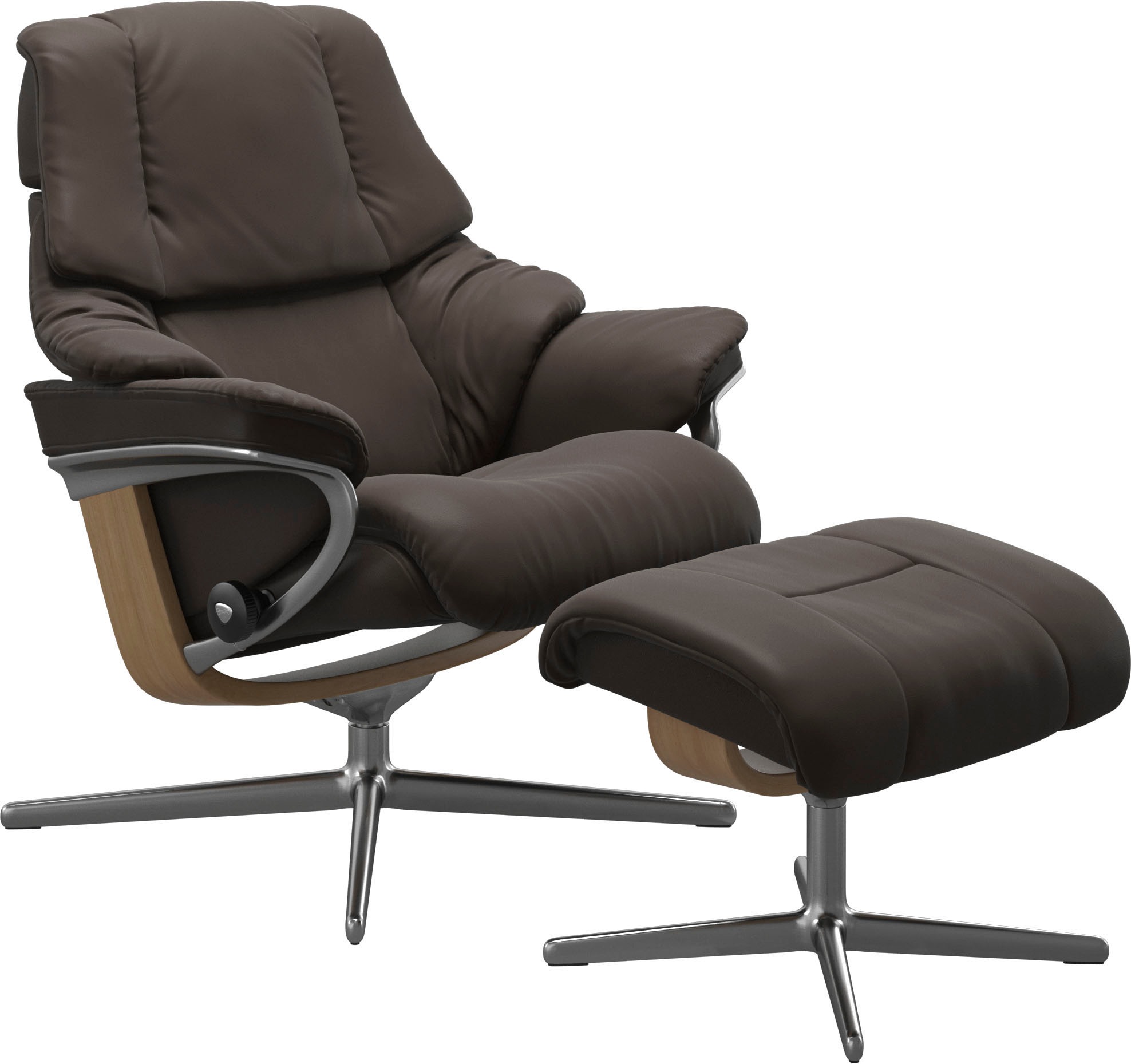 Stressless® Fußhocker »Reno«, mit Cross Base, Größe S, M & L, Holzakzent Eiche