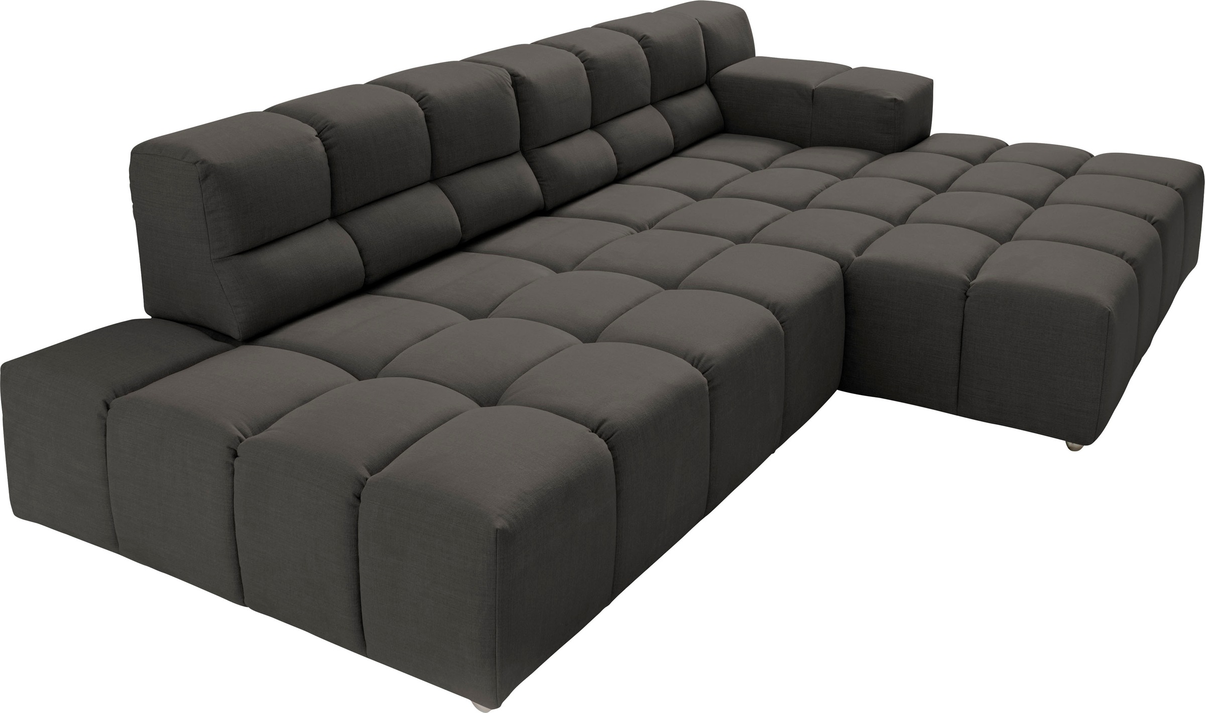 designwerk Ecksofa »Temple, Designsofa trifft hohen Sitzkomfort, L-Form« mit Sitztiefenverstellung