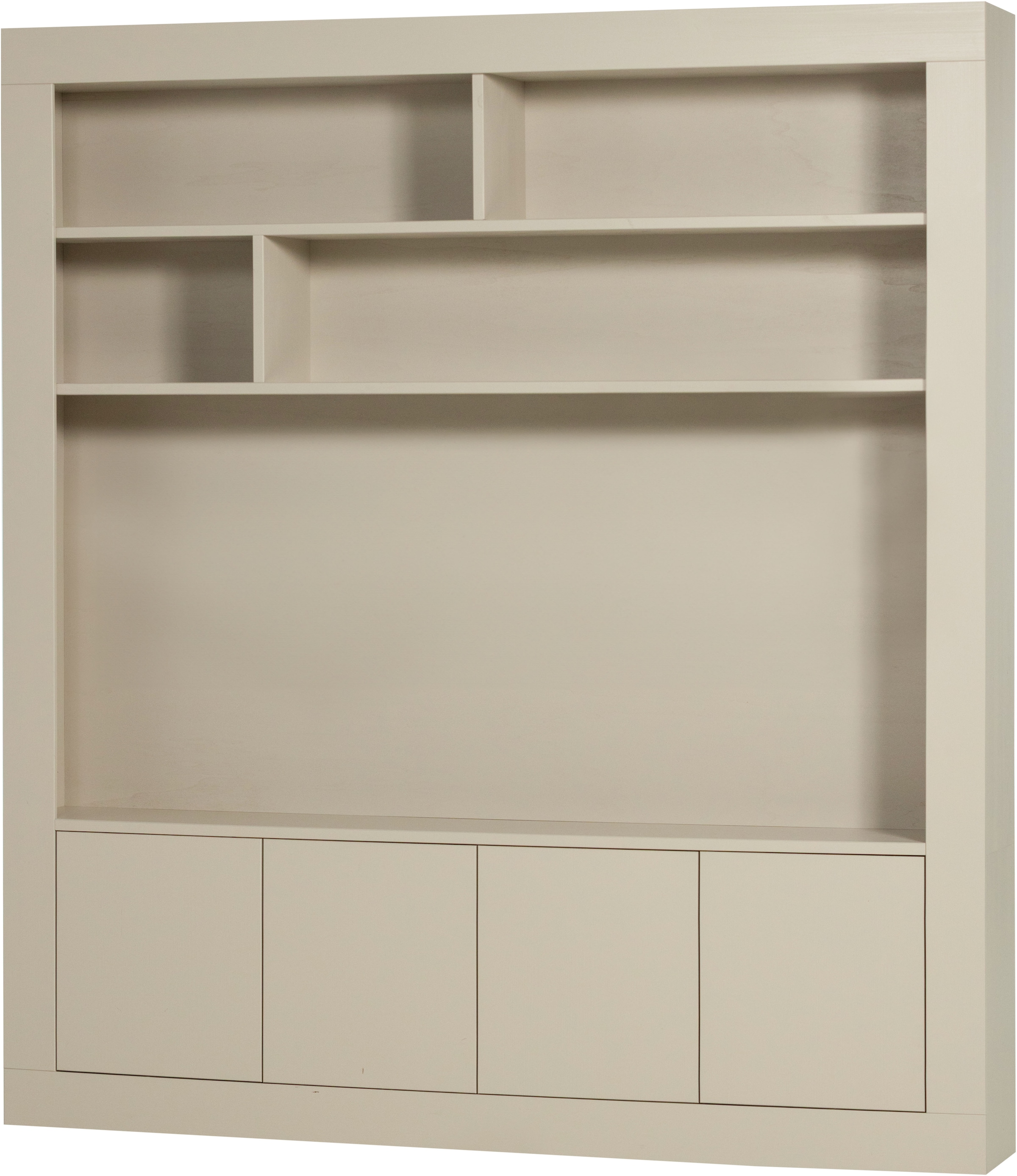 WOOOD Wohnwand »Wallcover FSC® Mix Kiefernholz mit Druckmechanismus 210x 31x 229 cm«