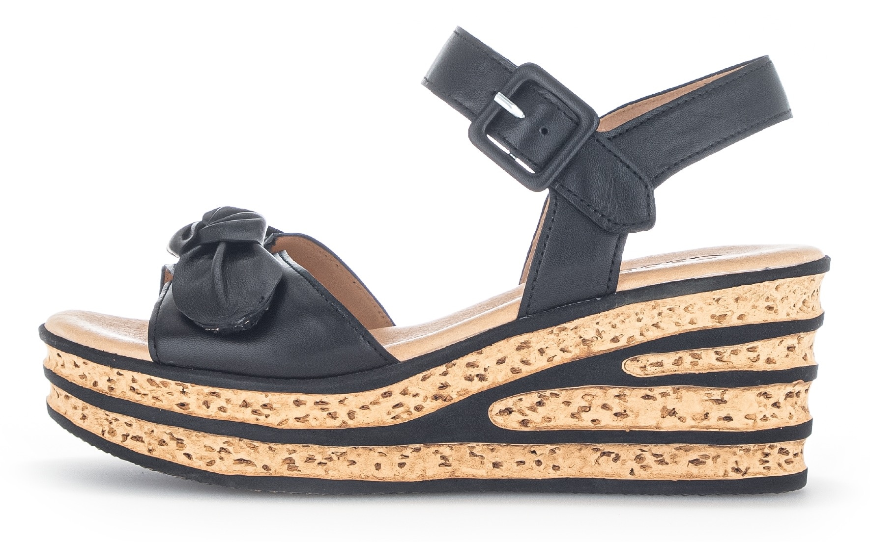 Gabor Keilsandalette, Keilabsatz, Sommerschuh, Riemchensandale mit schöner Zierschleife