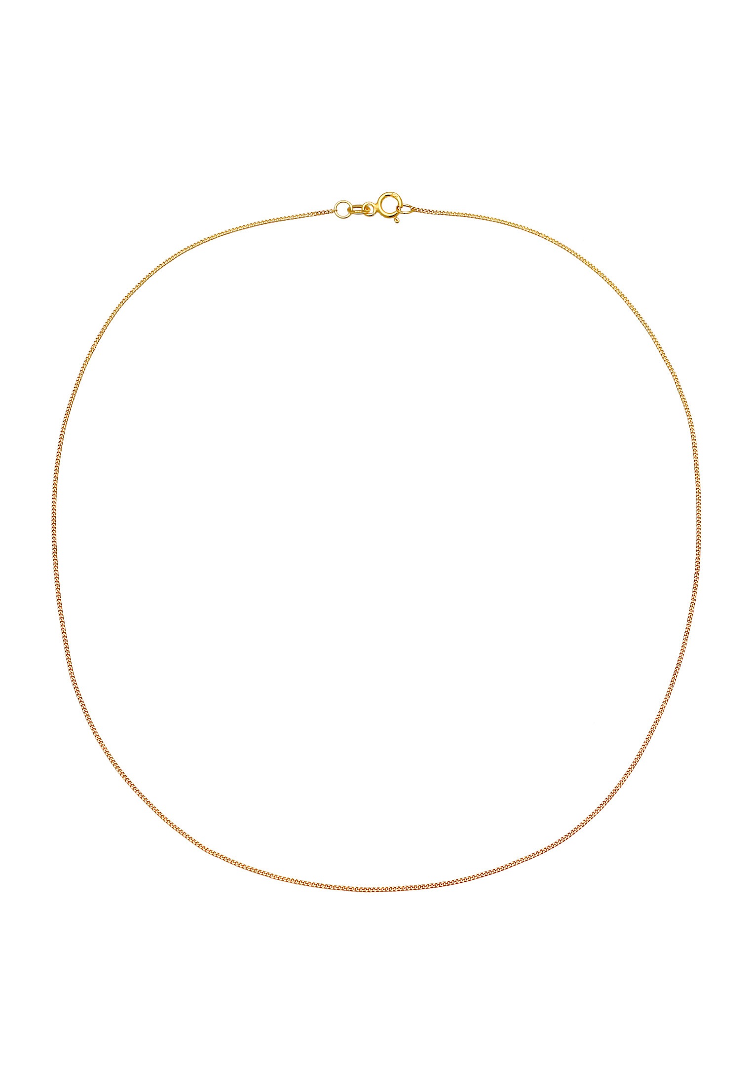 Elli Premium Kette ohne Anhänger »Halskette Panzkette Basic Klassik 585er Gelbgold«