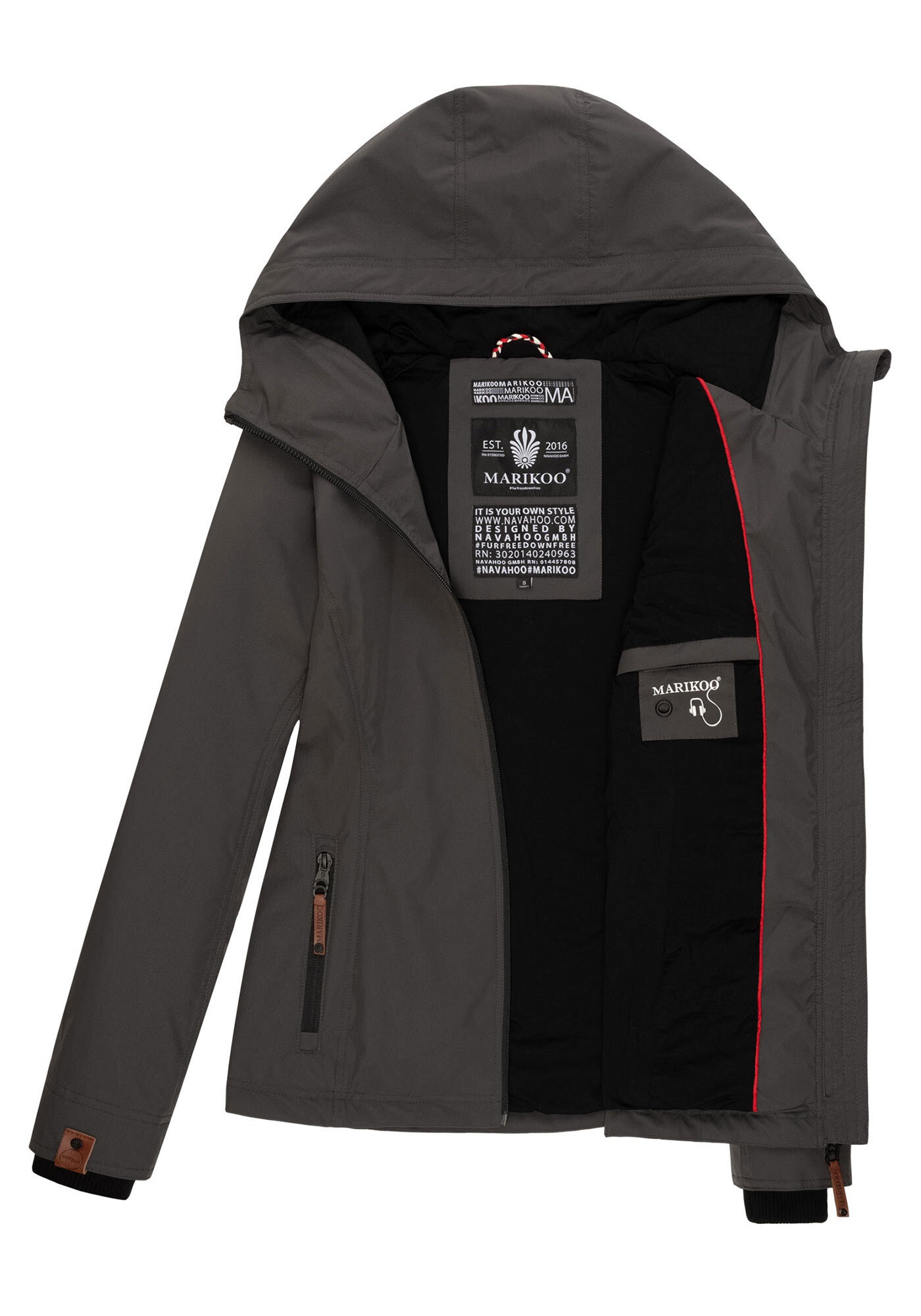 Marikoo Outdoorjacke »Marikoo Brombeere Damen Jacke B862«