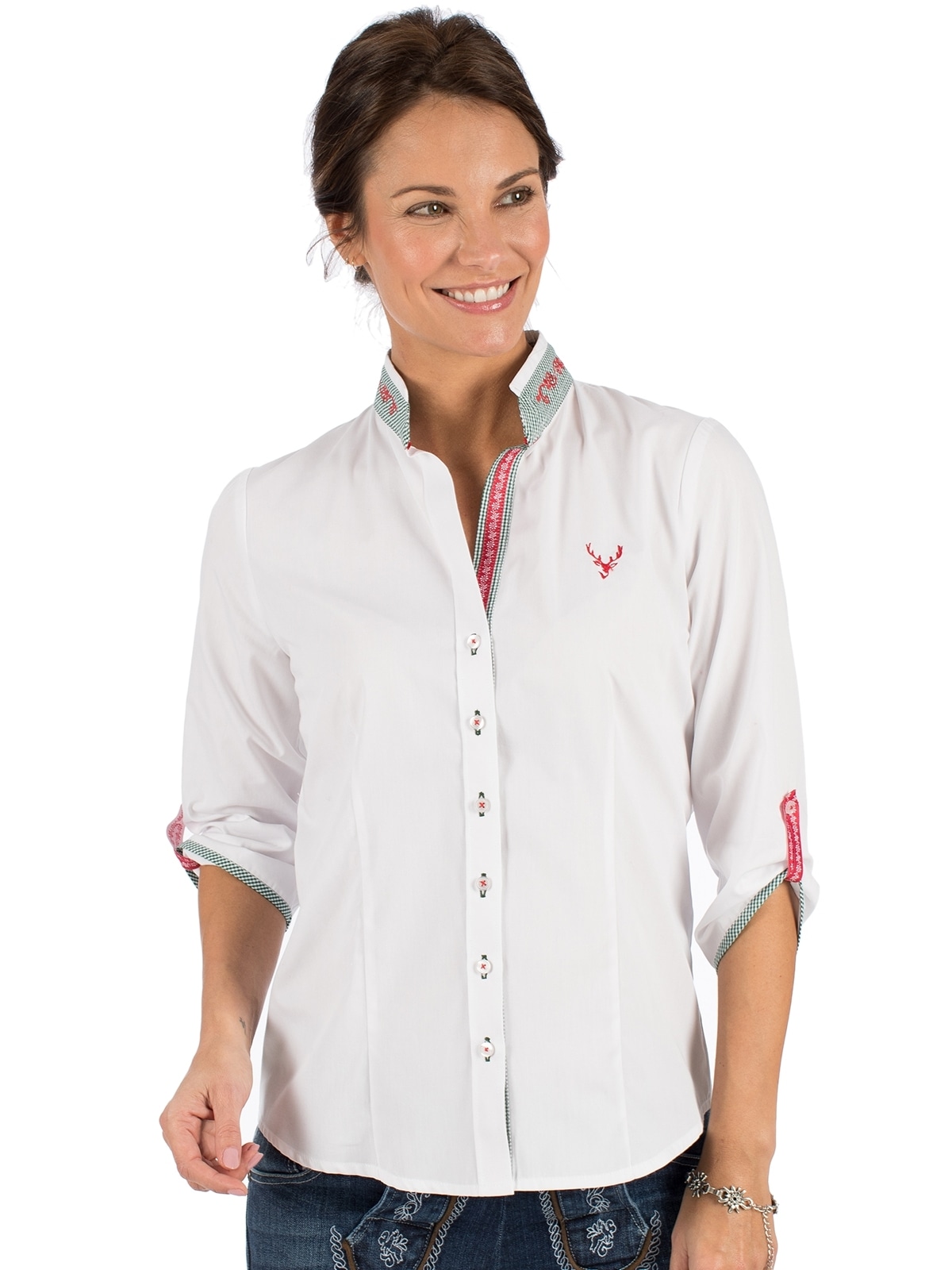 OS-Trachten Trachtenbluse »Trachtenbluse 450004-3684«