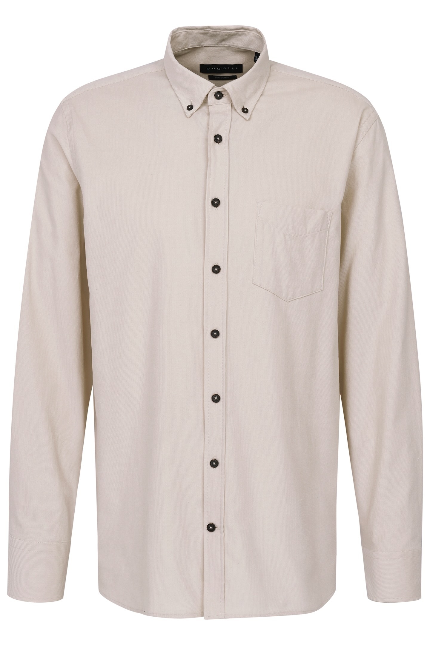 bugatti Langarmhemd aus modernem Feincord