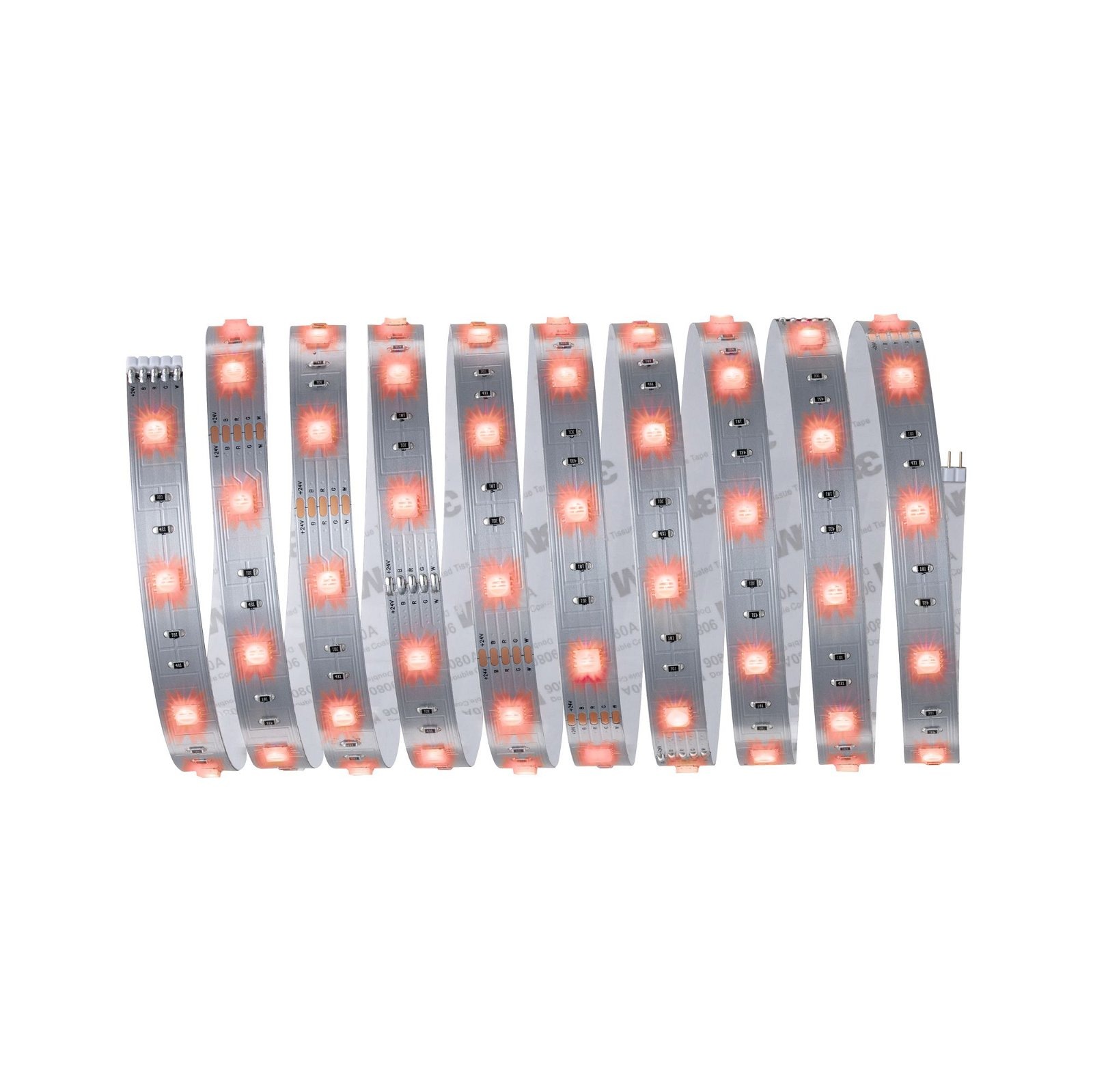 Paulmann LED-Streifen »MaxLED 250 Basisset 3m RGBW IP20 3000K 20W 230/24V 24VA Silber«, 1 St.-flammig