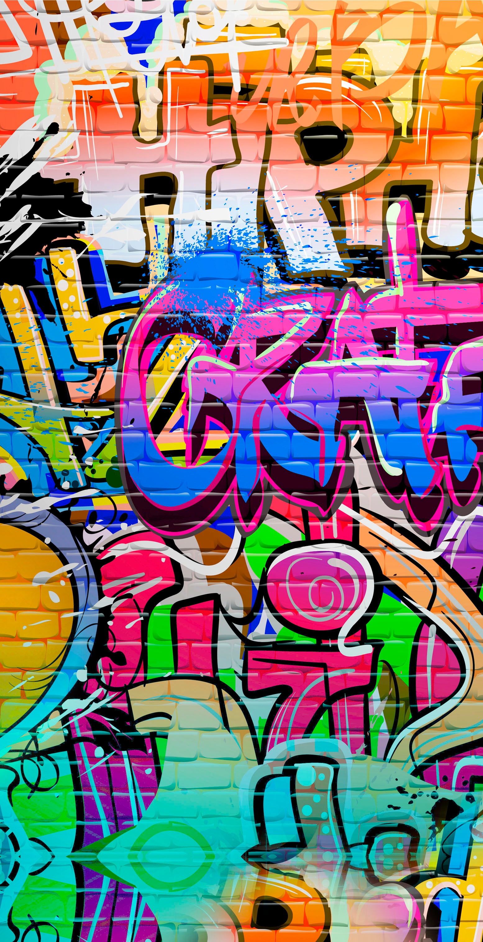 »Graffity«, Strandtuch (1 St.), trocknet morning good bei schnell