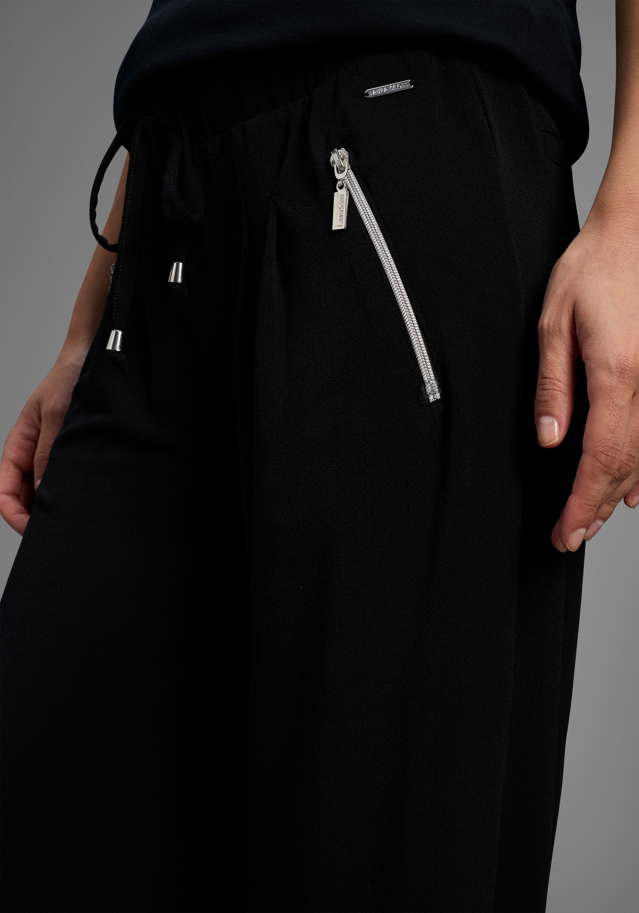 Laura Scott Jerseyhose  Bequemer Stoff mit Reißverschlusstaschen