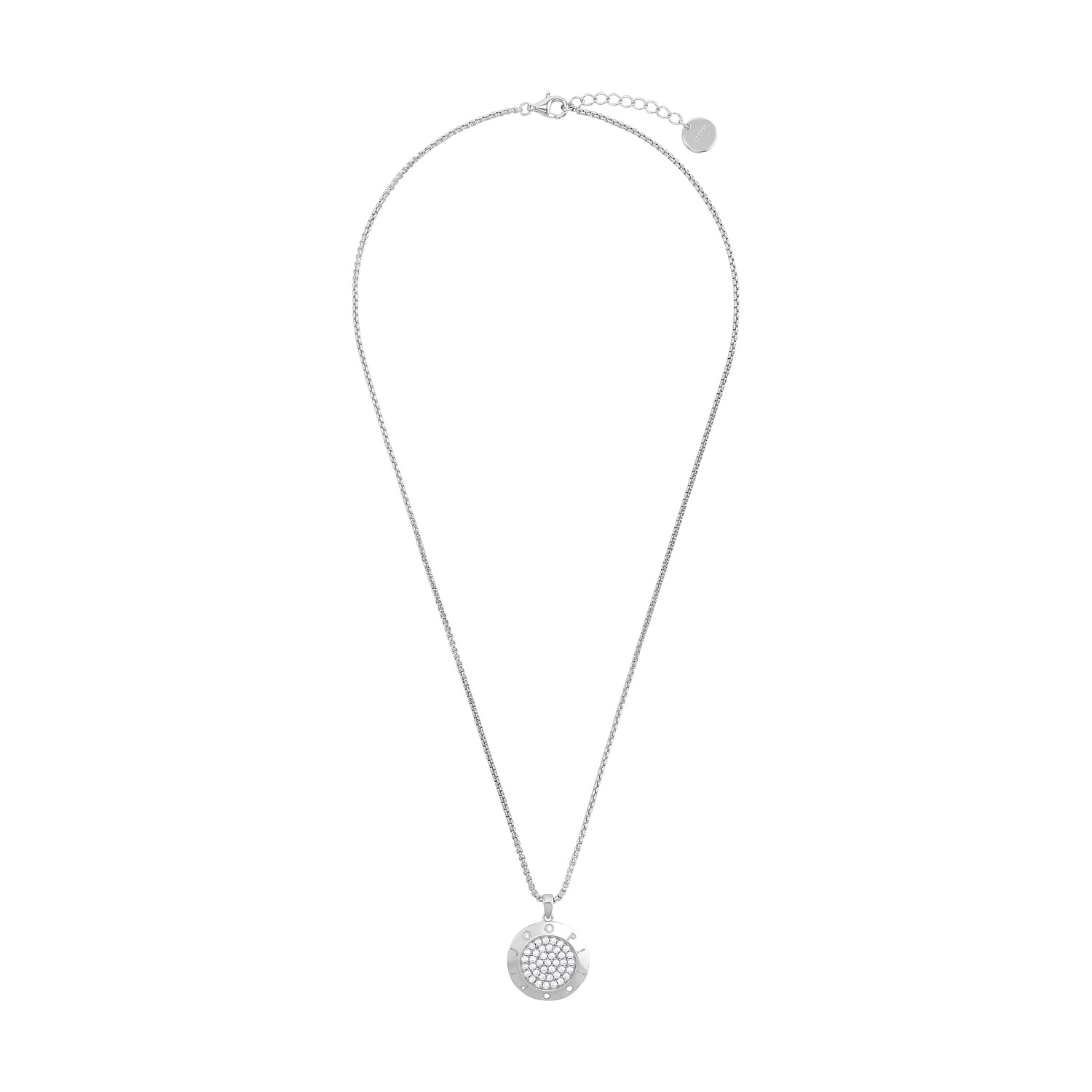 JOOP! Kette mit Anhänger »Kreis« mit Zirkonia (synth.)