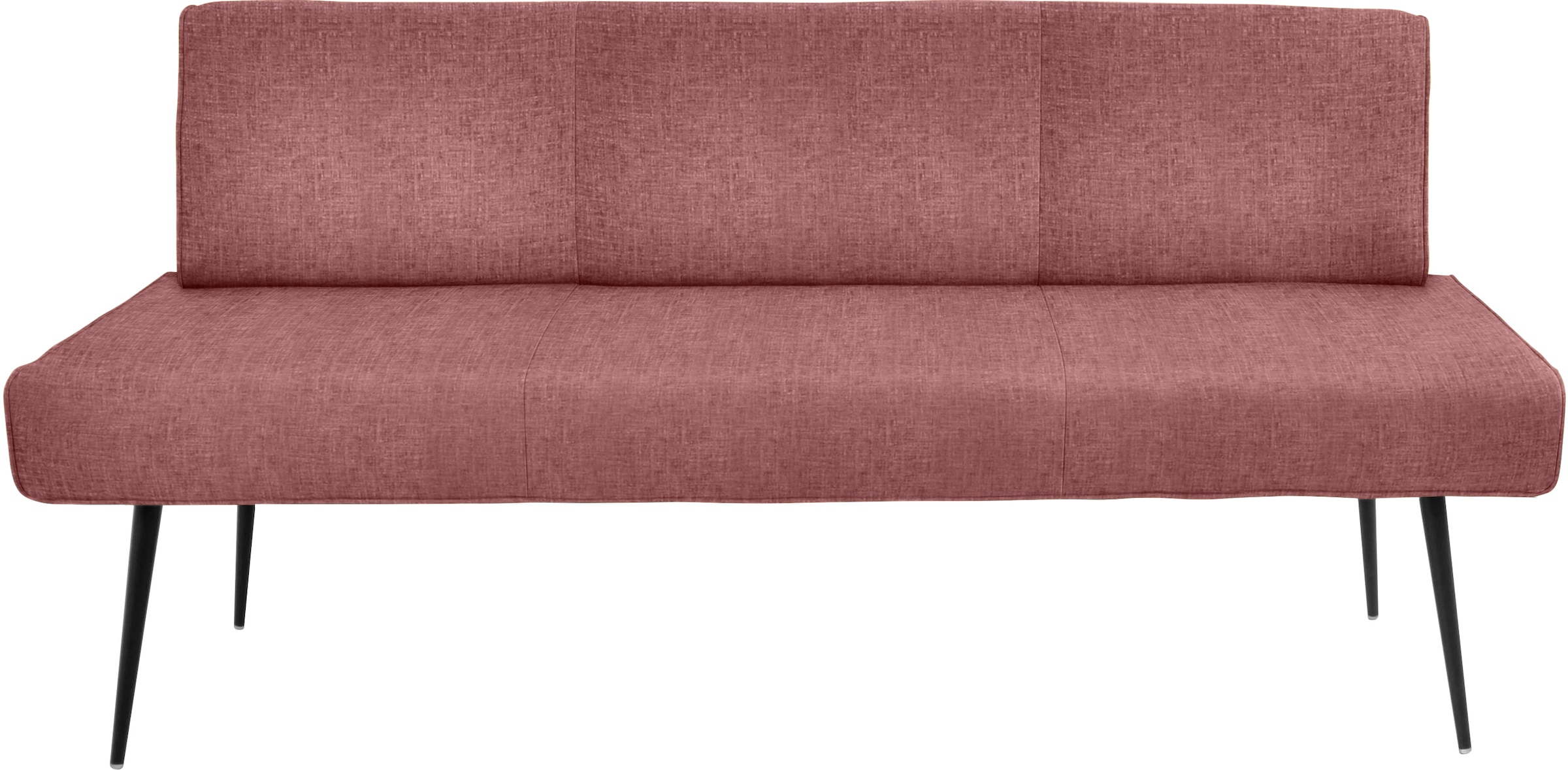 K+W Komfort & Wohnen Polsterbank »Giacomo I« 1 Stk. tlg. Metallfüsse in schwarz, wahlweise in der Breite 200cm oder 177cm