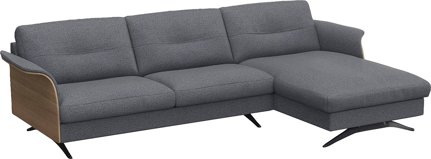 FLEXLUX Ecksofa »Glow, super bequem durch hochwertigem Sitzaufbau mit Federkern, L-Form«, Modernes skandinavisches Design