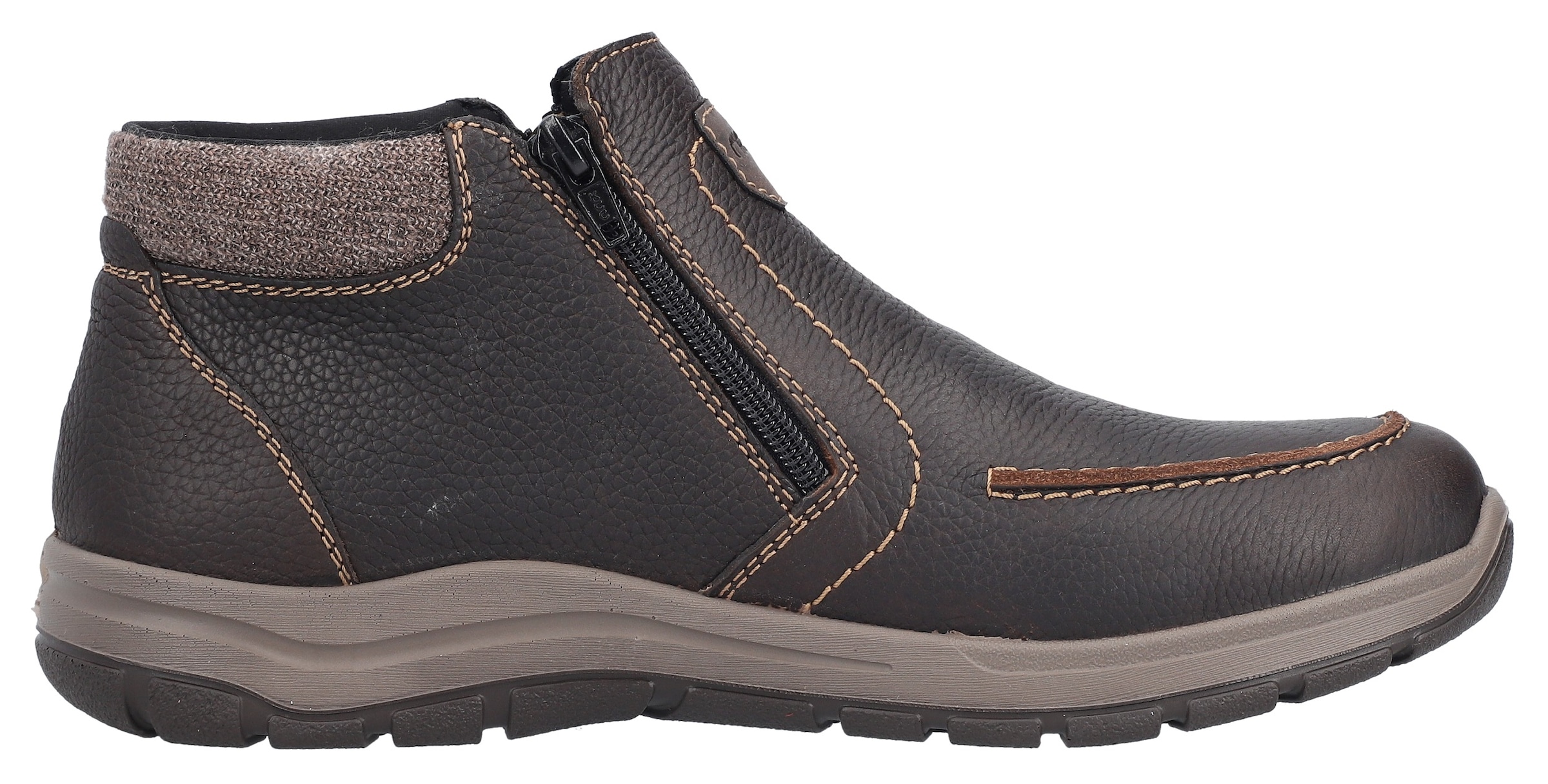 Rieker Winterboots  , Stiefelette, Komfortschuh mit zwei praktischen Reißverschlüssen