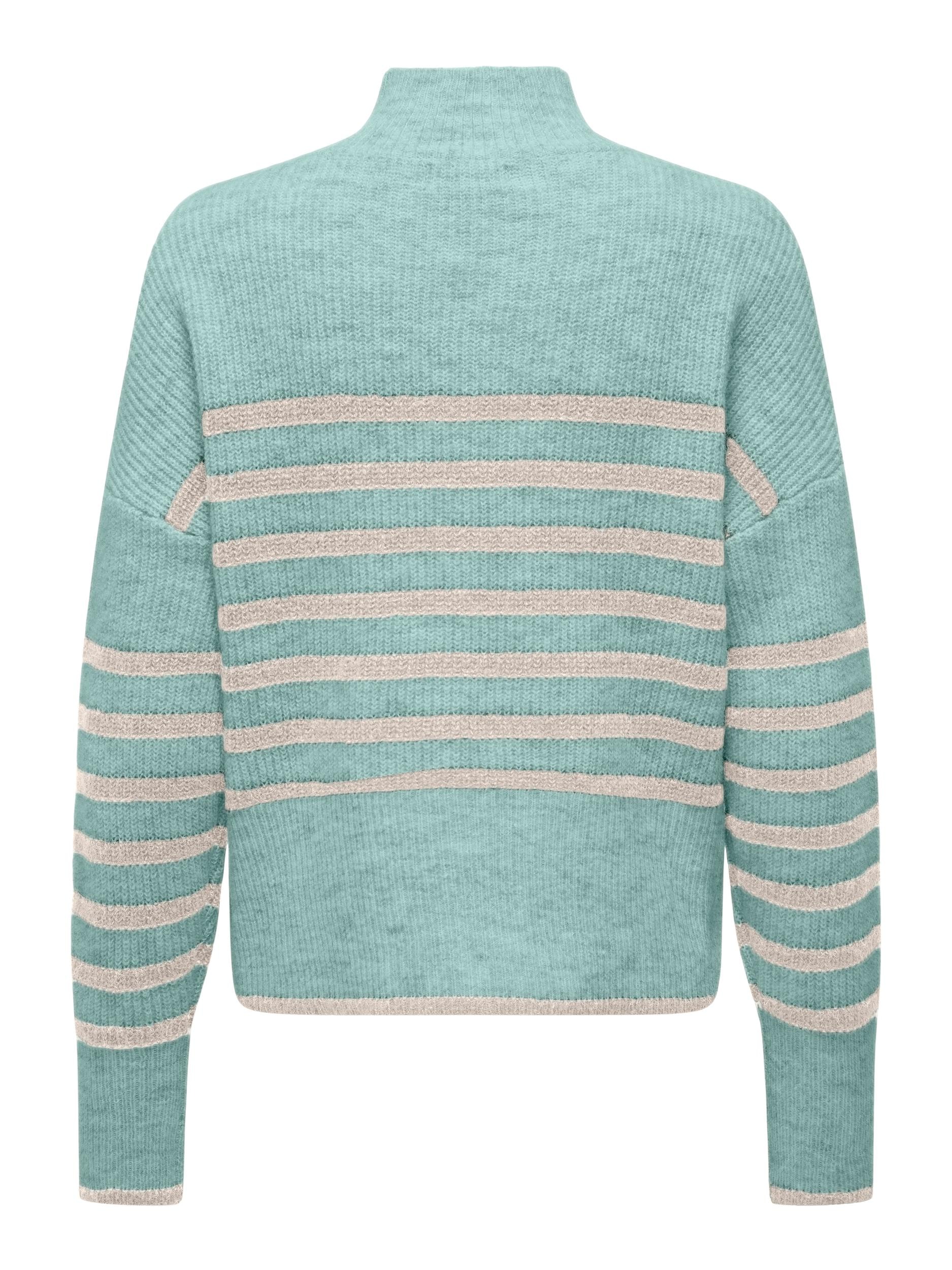 ONLY Strickpullover »ONLFRIDI LIFE LS STRIPE HIGH NECK KNT«