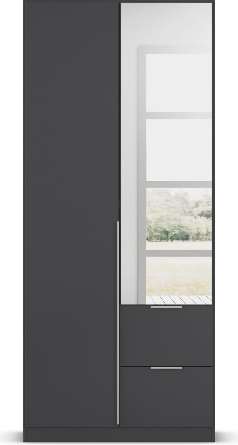 rauch Drehtürenschrank »Kleiderschrank Schrank Garderobe AGORDO mit Dekor- oder Hochglanzfront« in zwei Griff-Farben, Breiten 91-360 cm,  mit Außenschubkästen, in 7 Breiten und 2 Höhen MADE IN GERMANY