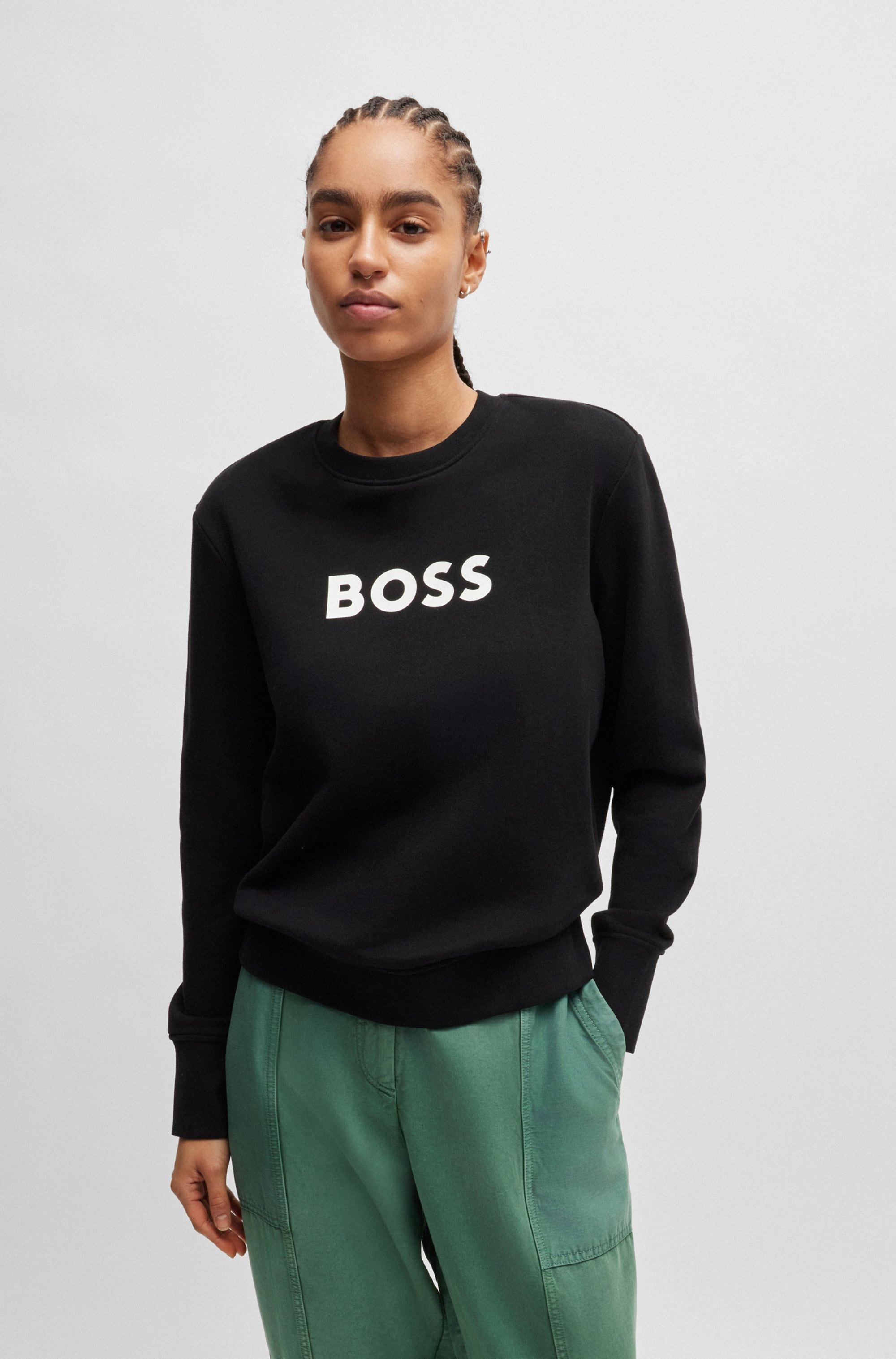 BOSS ORANGE Sweatshirt »C_Elaboss_6«, mit Rundhalsausschnitt