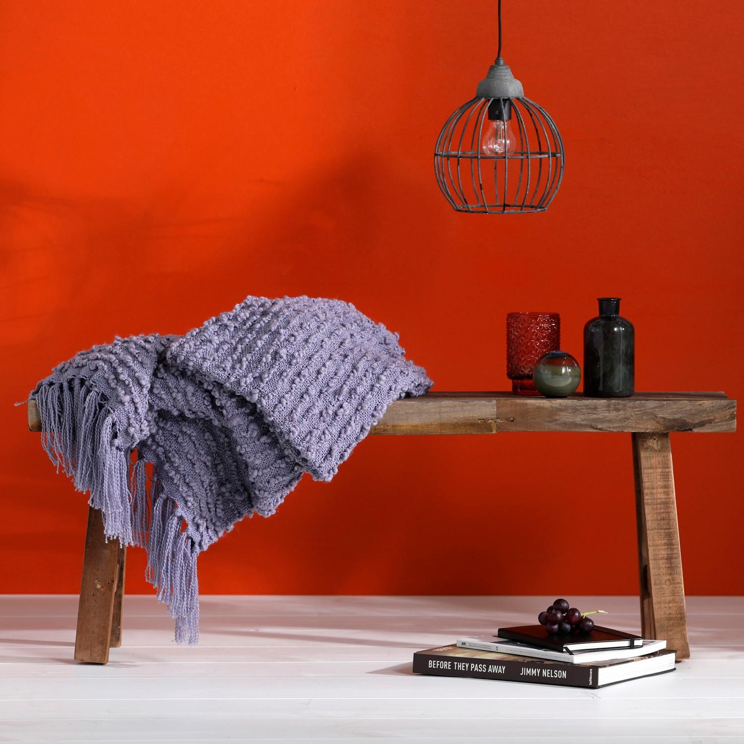 damai Plaid »Luxor«, mit Effektgarn, Kuscheldecke