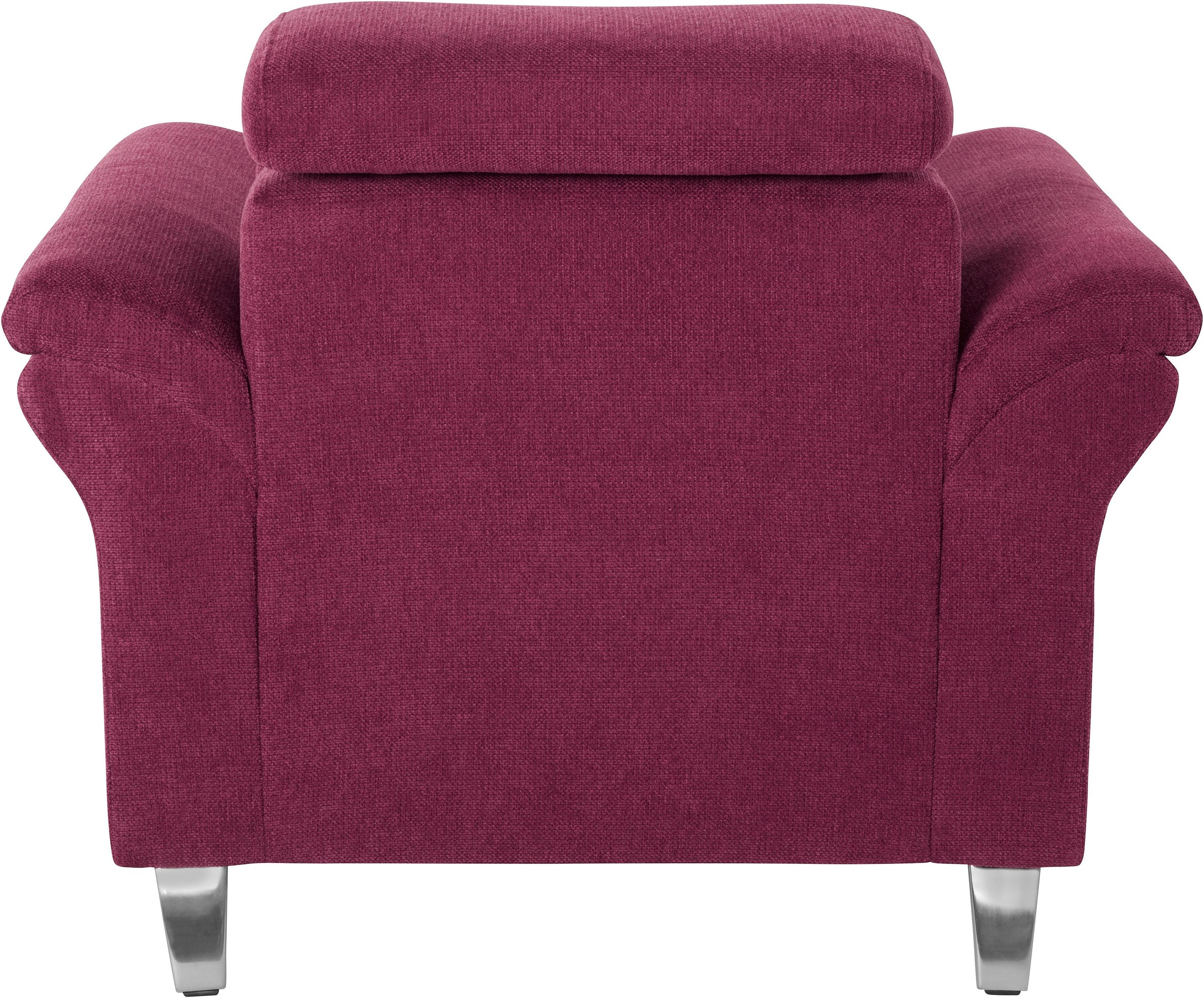sit&more Sessel »Arngast«, inklusive Federkern und Kopfteilverstellung