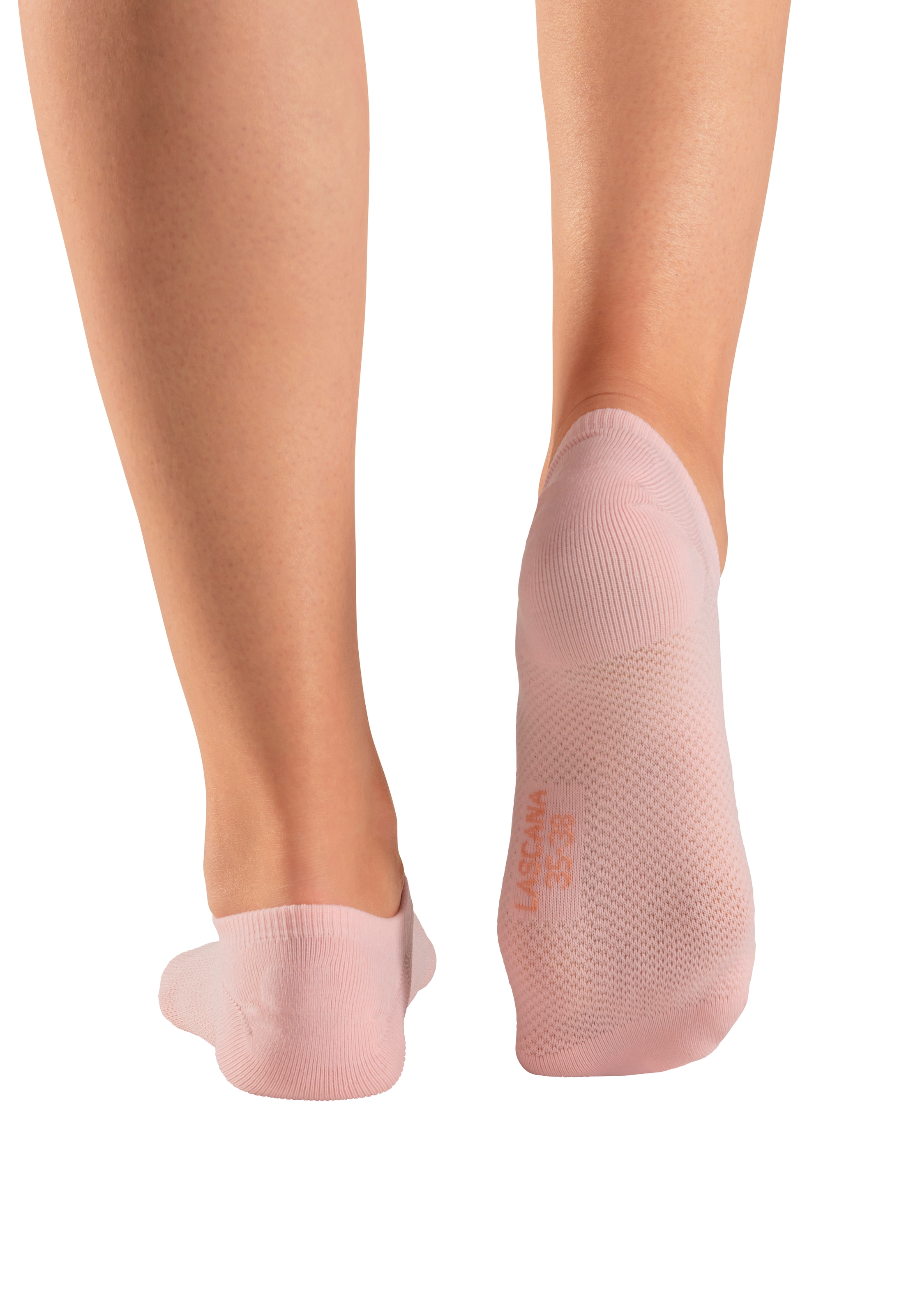 LASCANA ACTIVE Sneakersocken, (Packung, 7 Paar), mit Pikeestruktur und Silicon