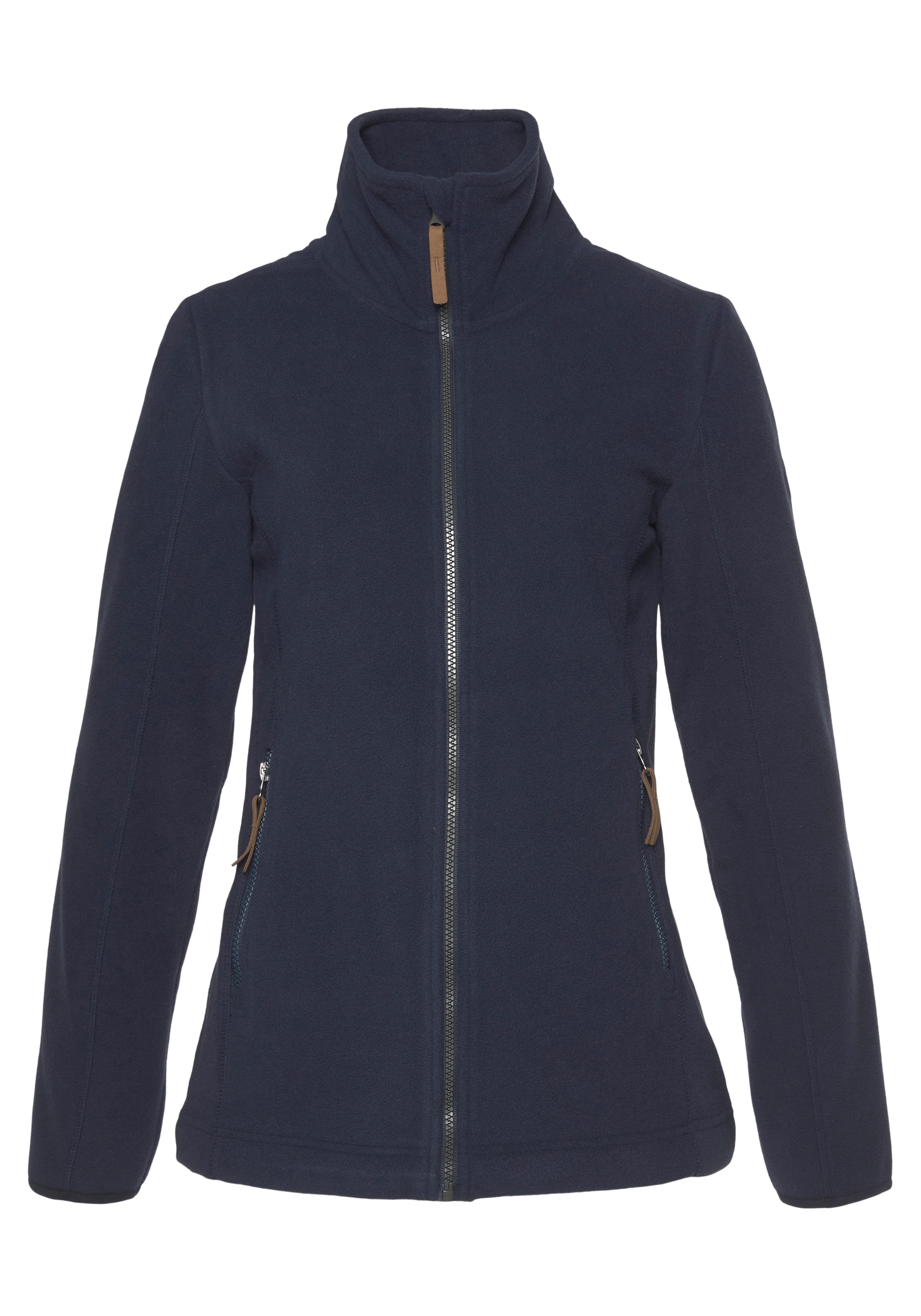 Polarino Fleecejacke, ohne Kapuze, für kalte Tage, aus Fleece, lässiger Look