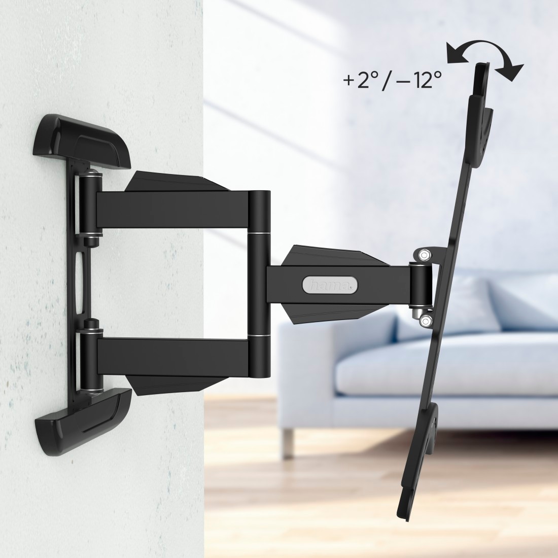 Hama TV-Wandhalterung »Halterung, schwenkbar, neigbar, ausziehbar von 81 - 165 (32" - 65")« bis 165 cm Zoll max. 35 kg