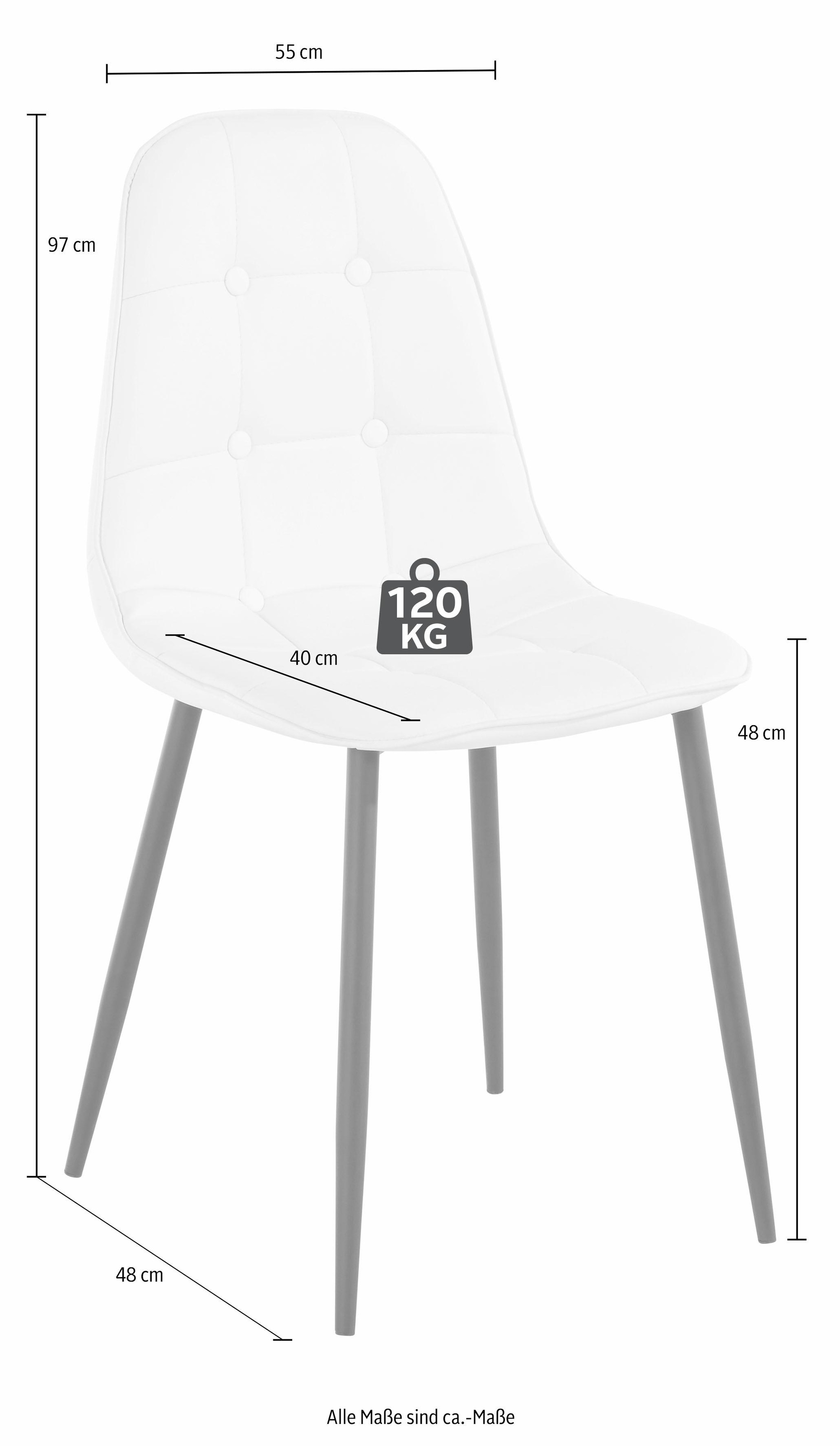 INOSIGN Essgruppe, (Set, 5 tlg.), mit rundem Tisch im Zement-Optik