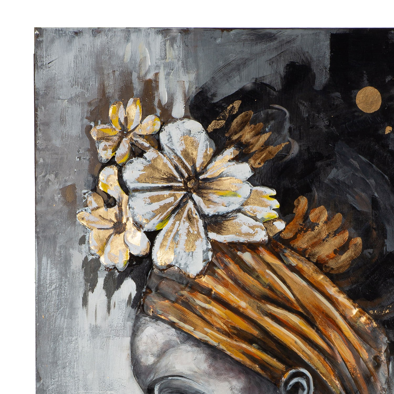 GILDE Metallbild »Bild rechteckig Beauty in black« Gemälde 1 Stk. tlg.