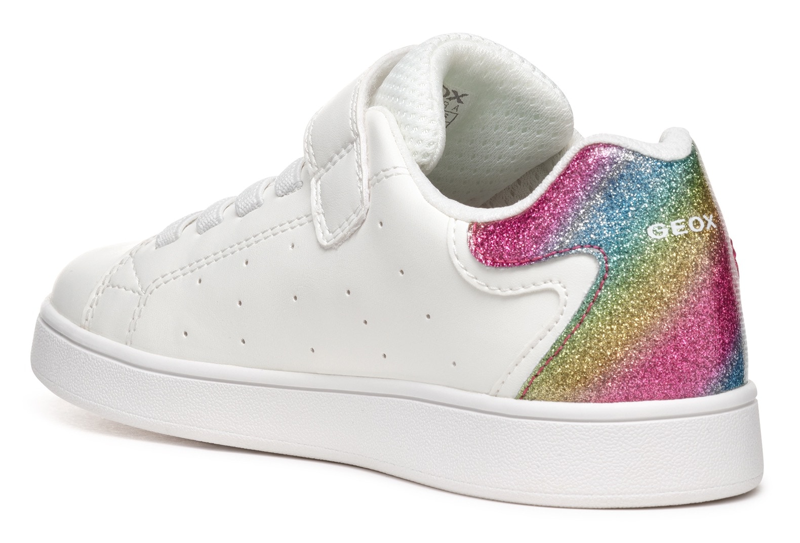 Geox Slip-On Sneaker »J ECLYPER GIRL«  , Pride Sneaker, Regenbogen Sneaker mit bunt glitzernder Ferse