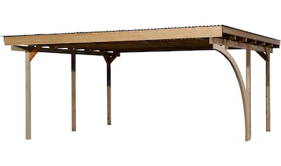 weka Doppelcarport »616 A«, Holz, 453 cm, braun, mit Rundbogen kaufen