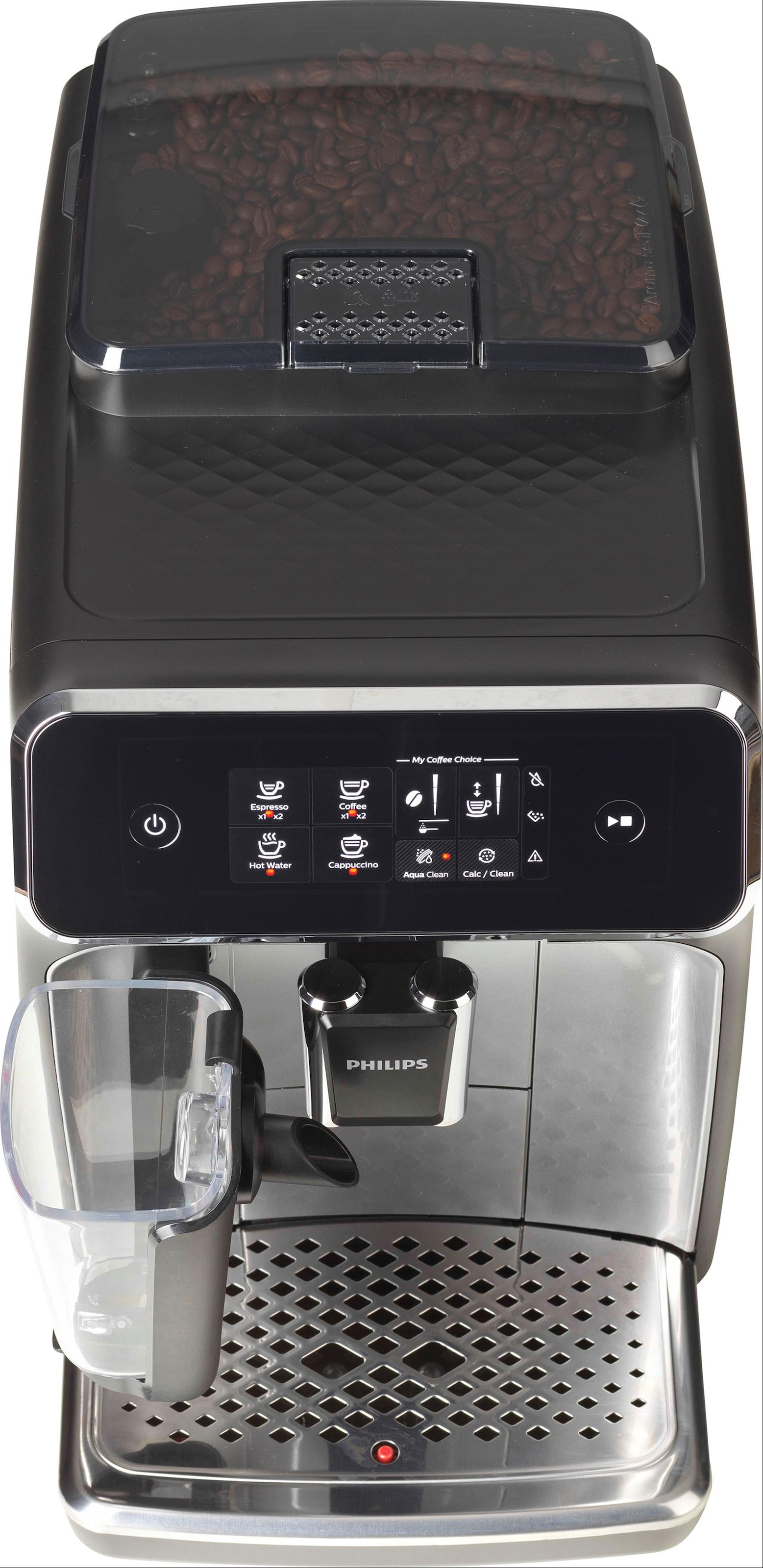 Philips Kaffeevollautomat »2200 Serie EP2236/40 LatteGo«, für 3 Kaffeespezialitäten und anpassbarer Stärke, matt-schwarz