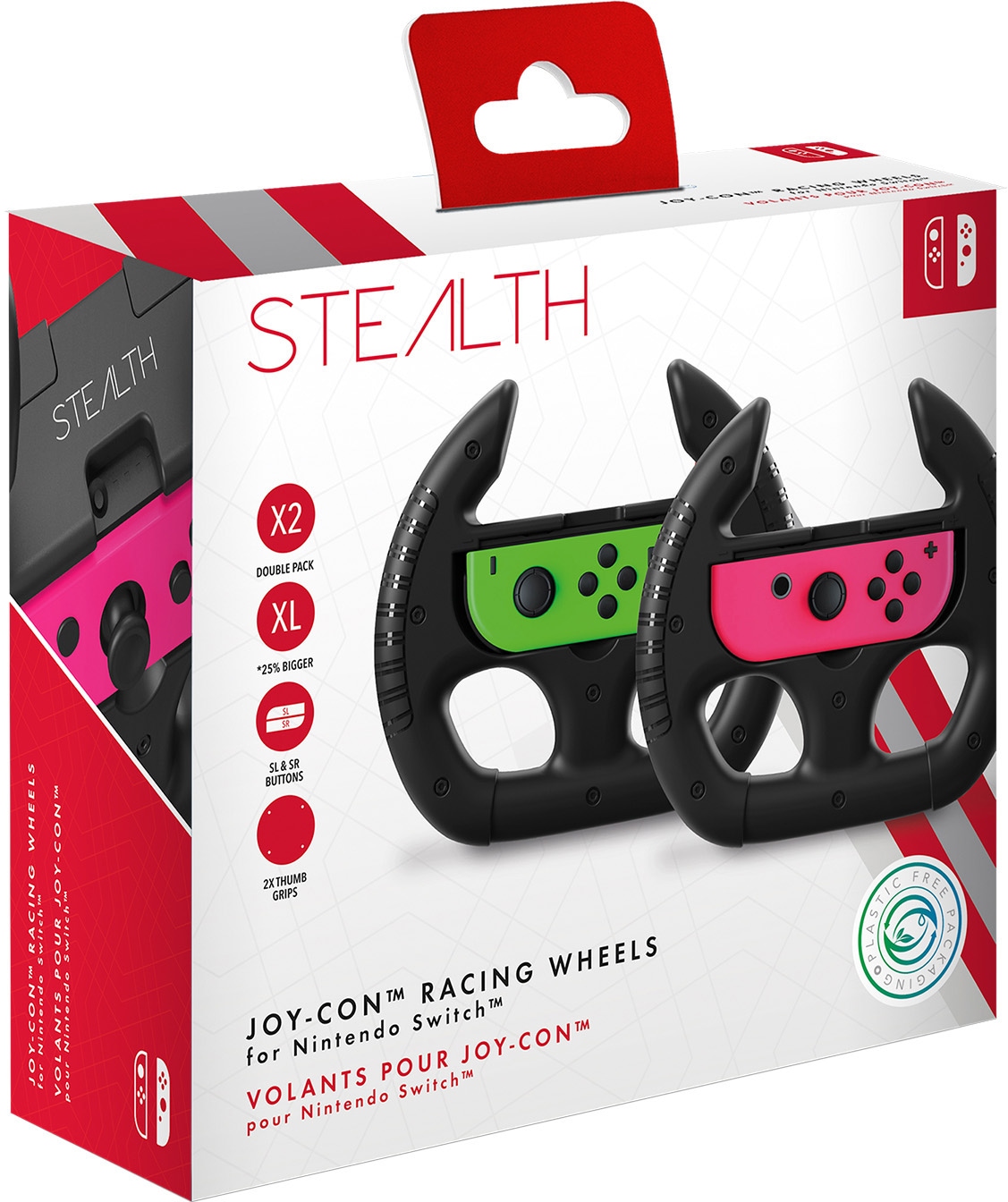 Stealth Gaming-Lenkrad »Switch Joy-Con Racing Wheel Lenkrad - Doppelpack« ➥  3 Jahre XXL Garantie