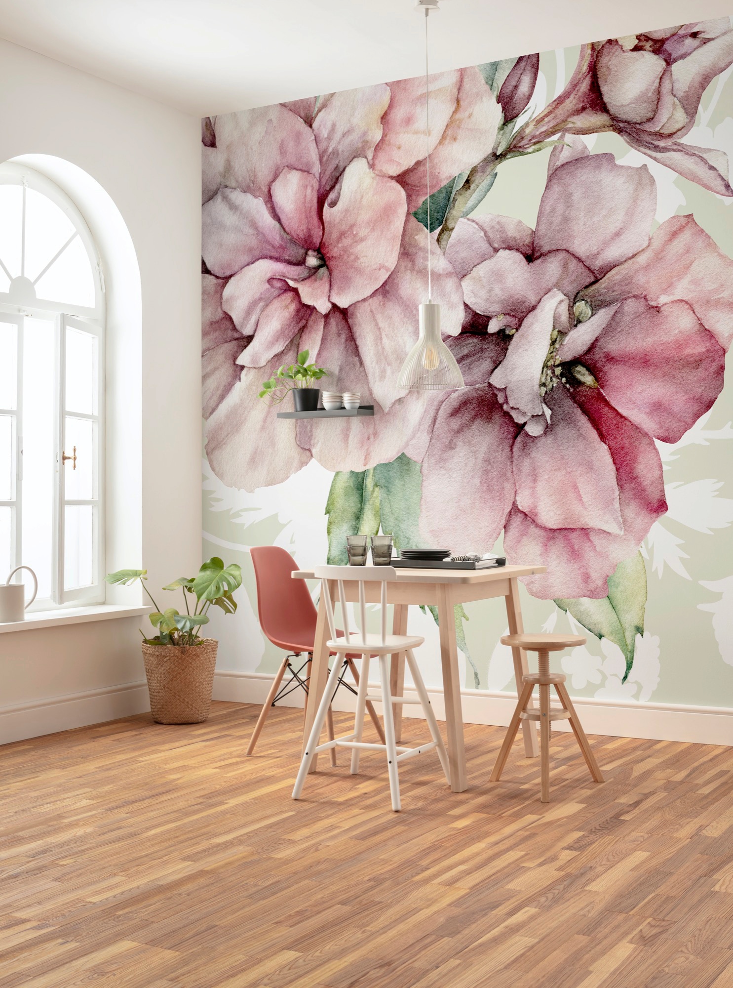 Komar Vliestapete »Digitaldruck Vlies - La Flor - Größe 300 x 280 cm«, bedruckt, Wohnzimmer, Schlafzimmer