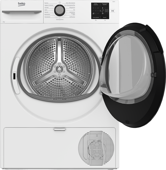 BEKO Wärmepumpentrockner »BM3T38220X« Wärmepumpentechnologie trocknet Wäsche bei niedriger Temperatur.