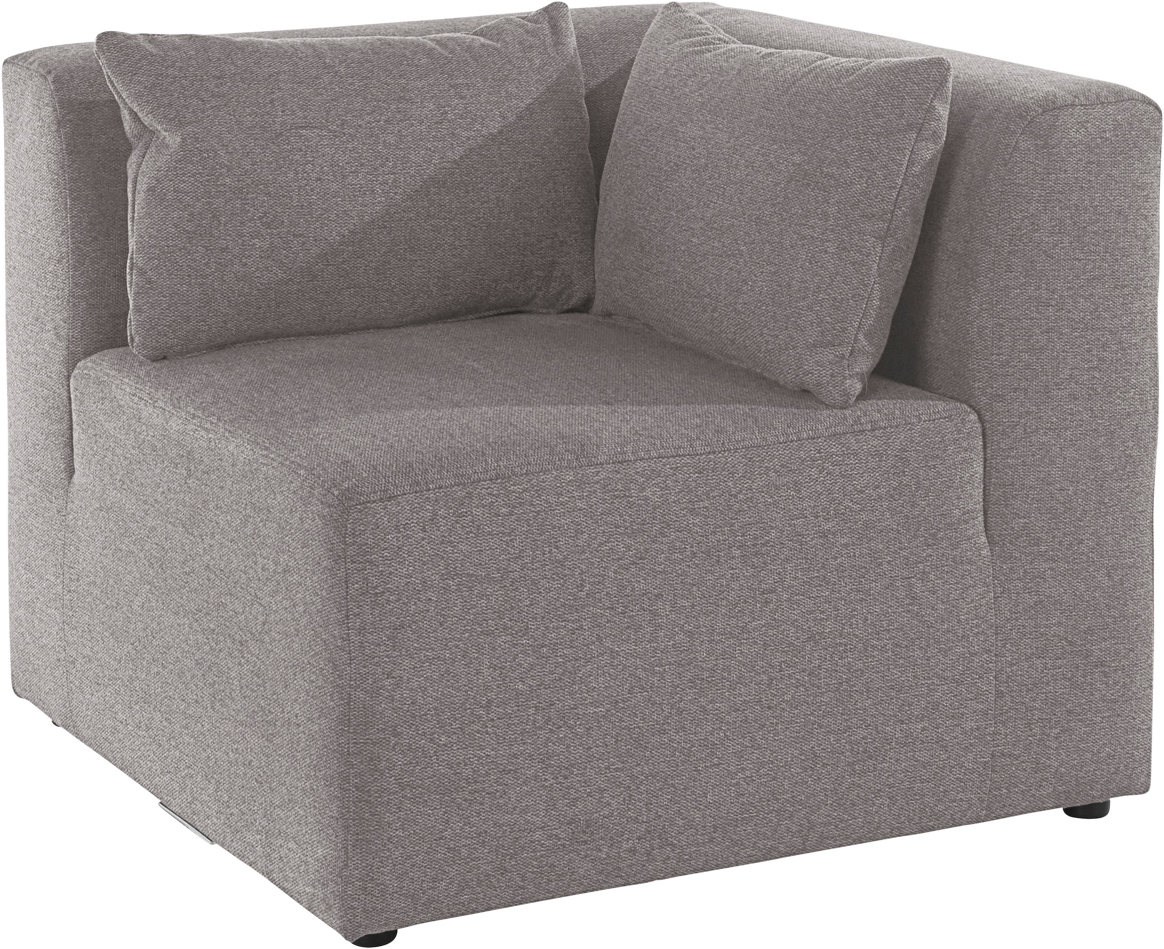 Leonique Sofa-Eckelement »Alexane«, Armlehne wählbar, in vielen Bezugsqualitäten und Farben