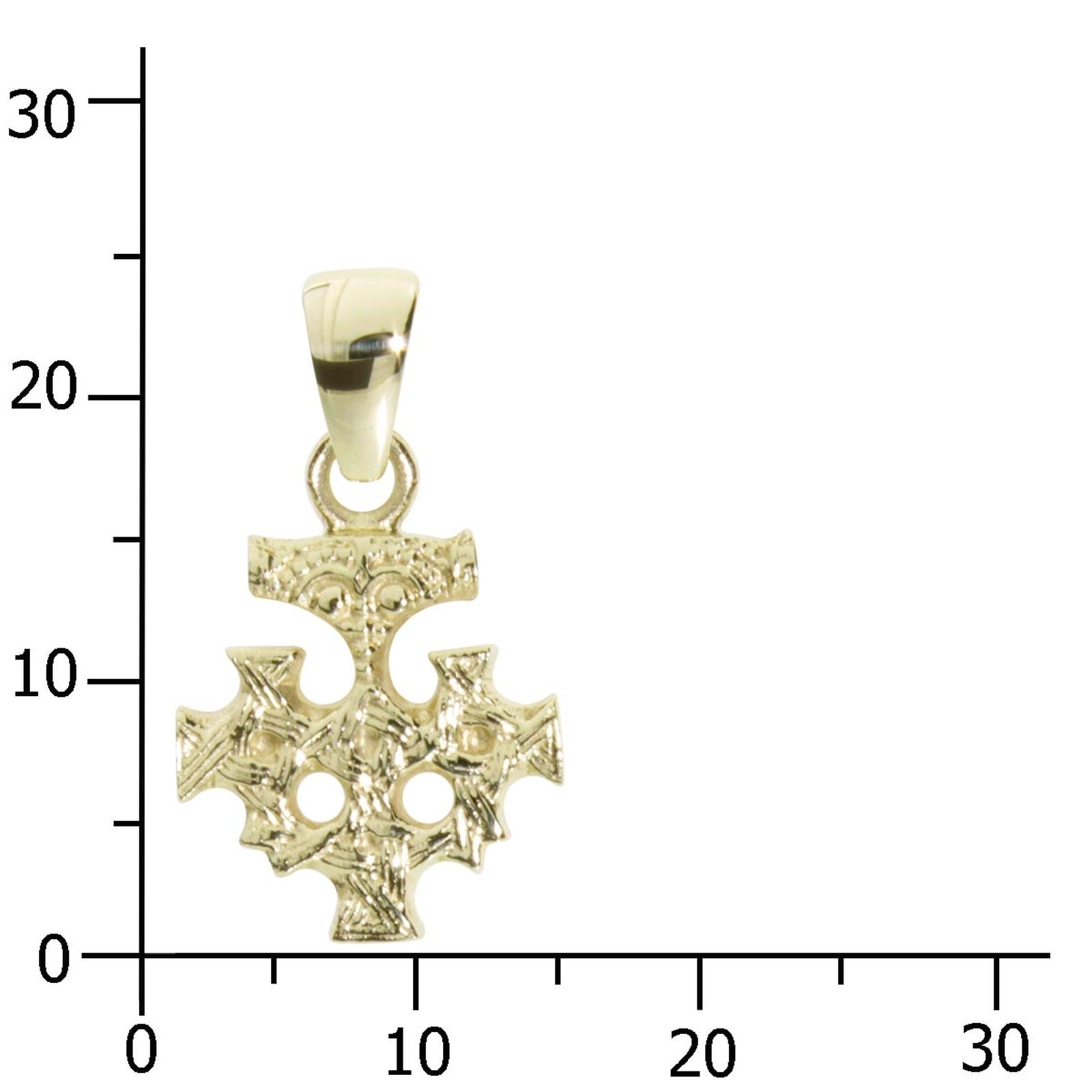 OSTSEE-SCHMUCK Kettenanhänger »- Hiddensee 15 x 13 mm - Gold 333/000 -,«
