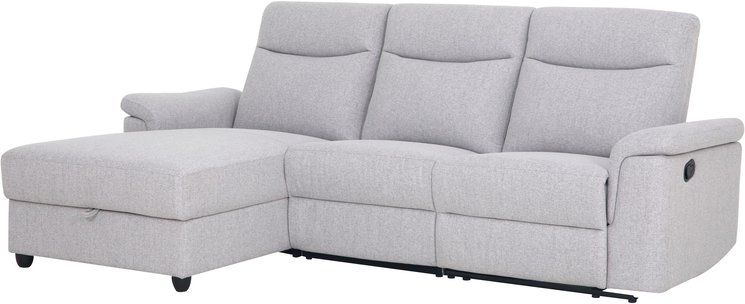 Home affaire Ecksofa »BRIONNE, L-Form, 255cm, manuelle u. elektrische Funktion (USB A/C),« Liegefunktion, Stauraum, Federkernpolsterung, Webstoff