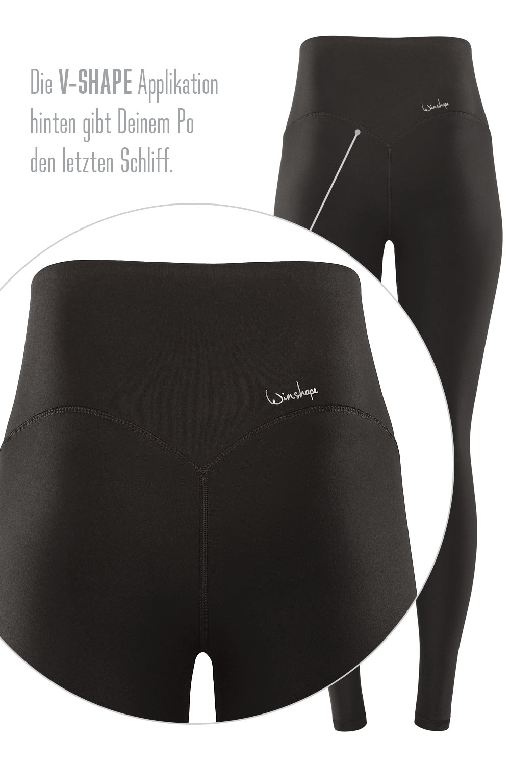 Winshape Leggings »Functional Comfort HWL117C«, mit V-Shape Applikation und  Core-Bund bei ♕