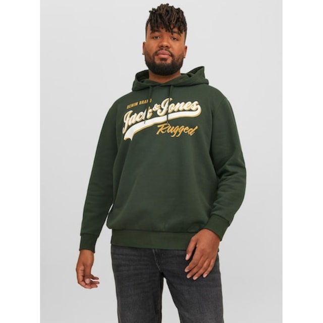 Jack & Jones PlusSize Kapuzensweatshirt »JJELOGO SWEAT HOOD 2 COL 23/24  NOOS PLS« bei ♕